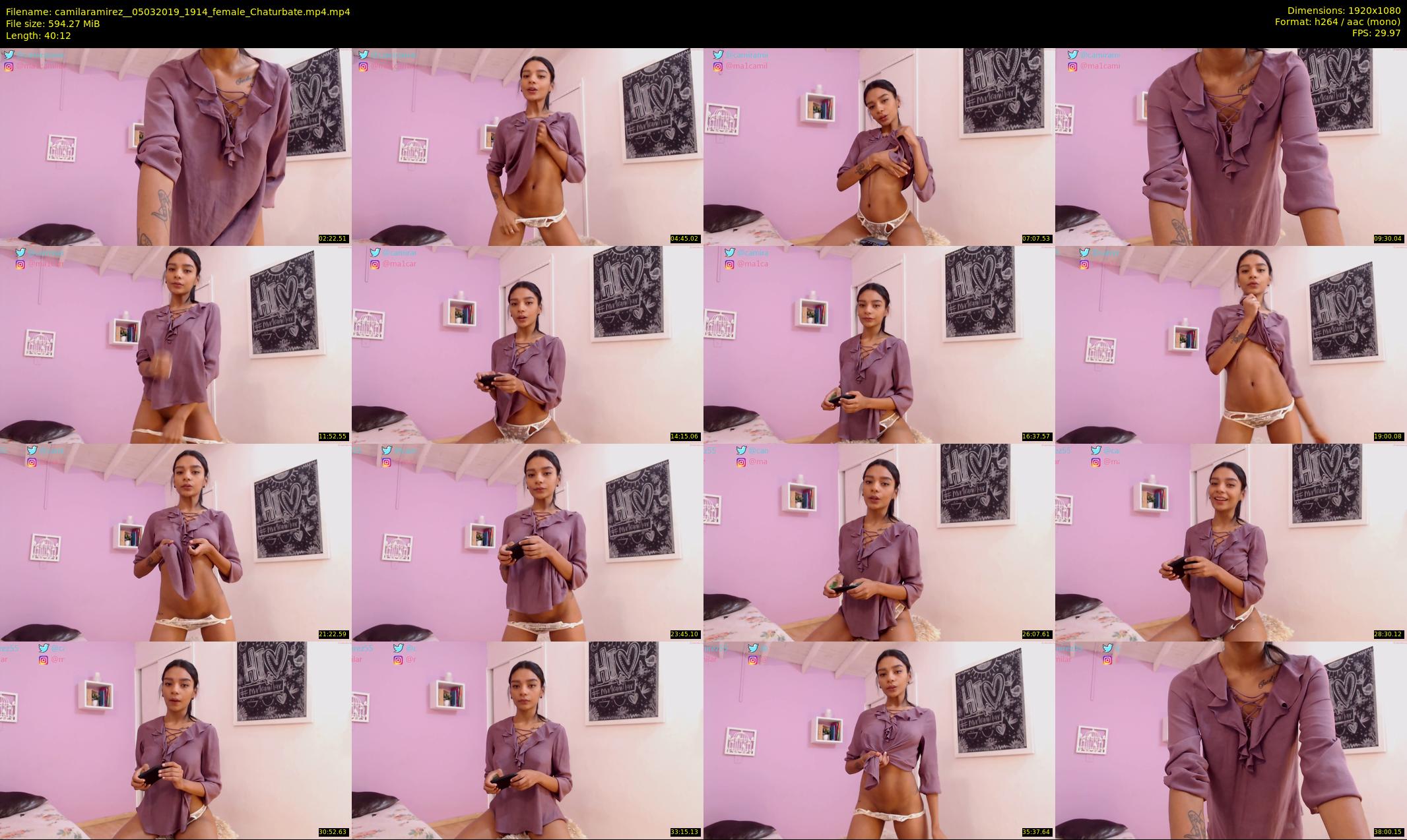 camilaramirez_ — 41 minute Chaturbate female cam show recording, 1080p, Mar 5, 2019