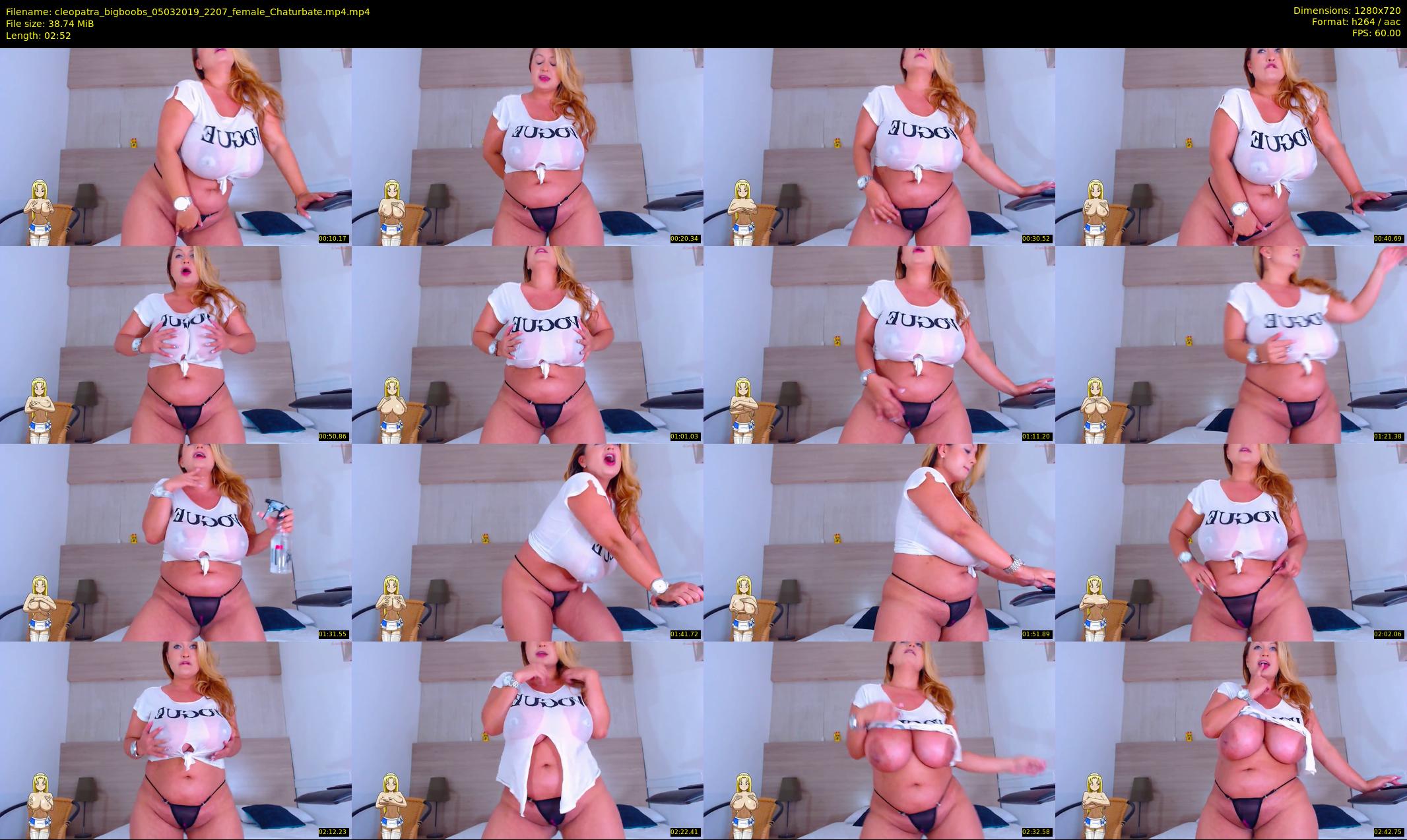 cleopatra_bigboobs — 3 minute Chaturbate female cam show recording, 720p, Mar 5, 2019