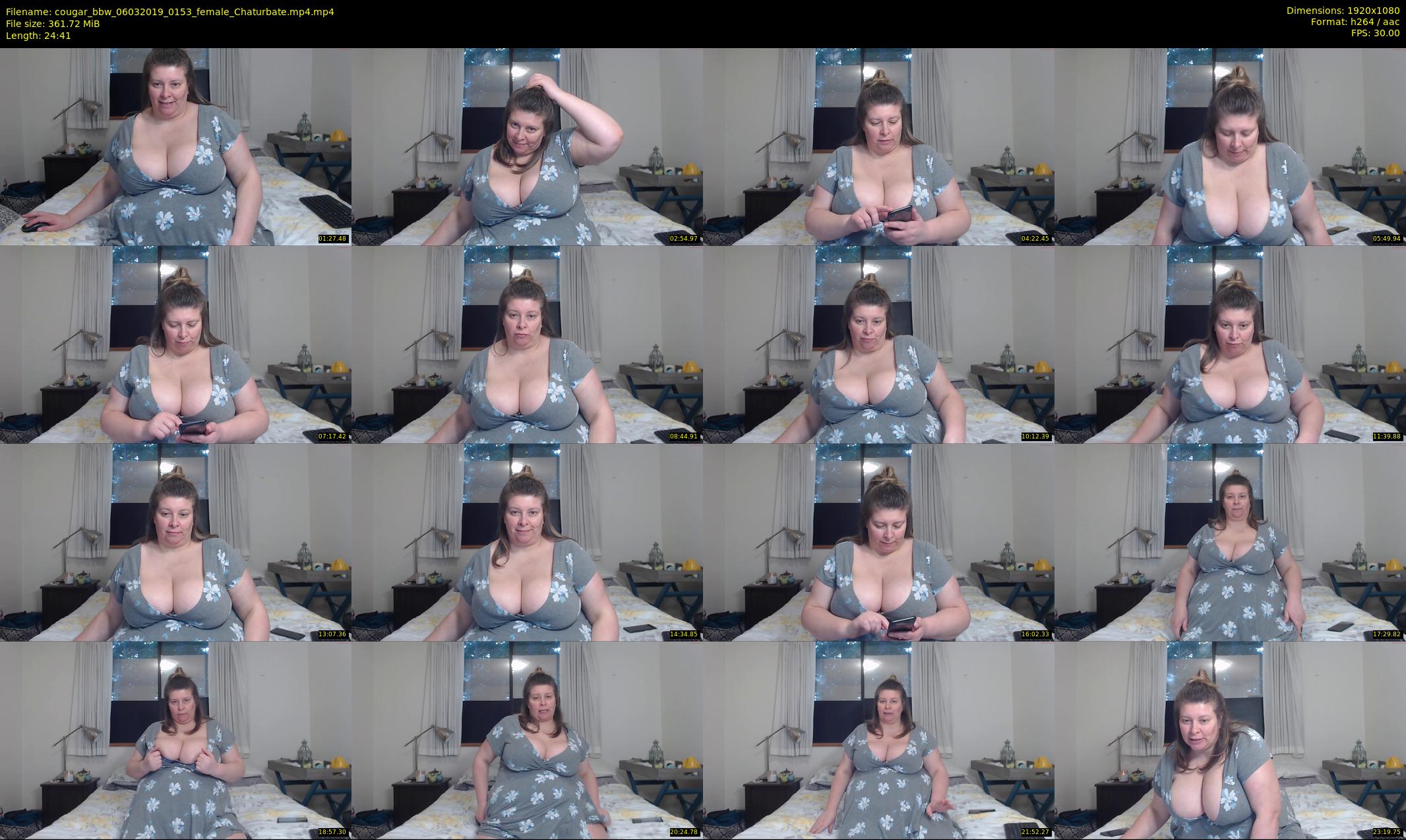 cougar_bbw — 25 minute Chaturbate female cam show recording, 1080p, Mar 6, 2019