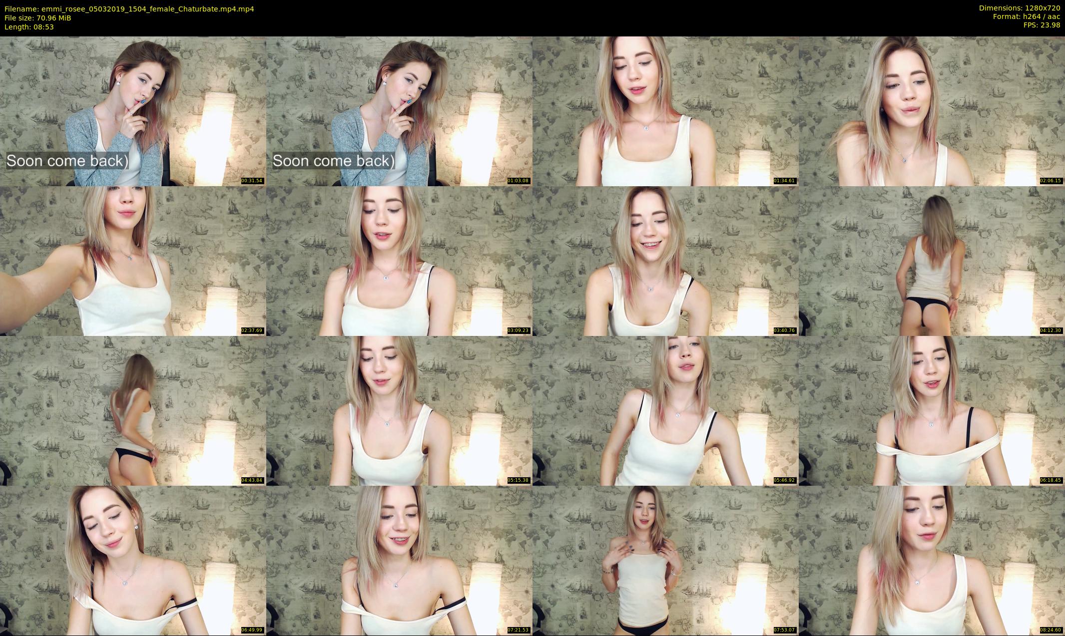 emmi_rosee — 9 minute Chaturbate female cam show recording, 720p, Mar 5, 2019