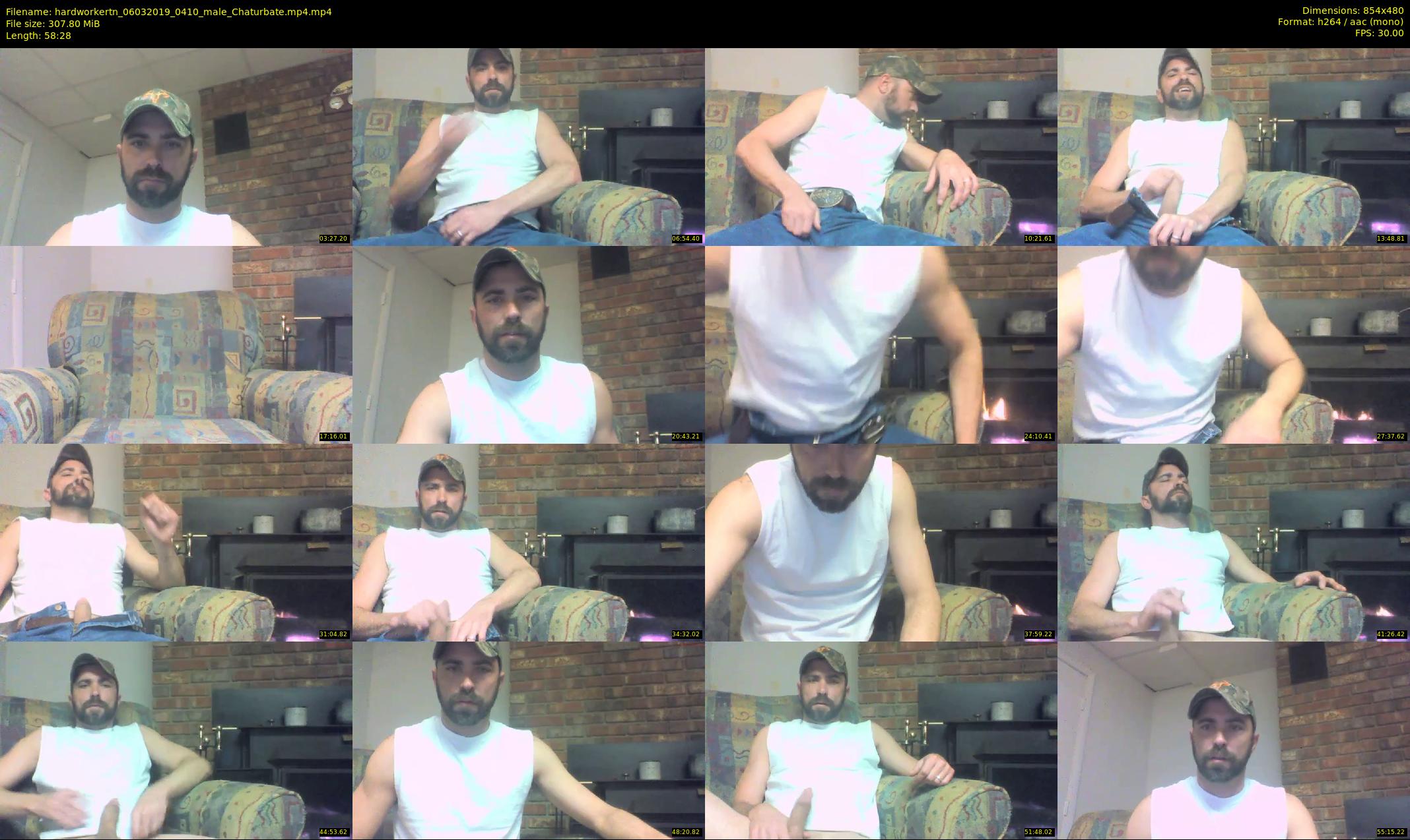 hardworkertn — 59 minute Chaturbate male cam show recording, 480p, Mar 6, 2019