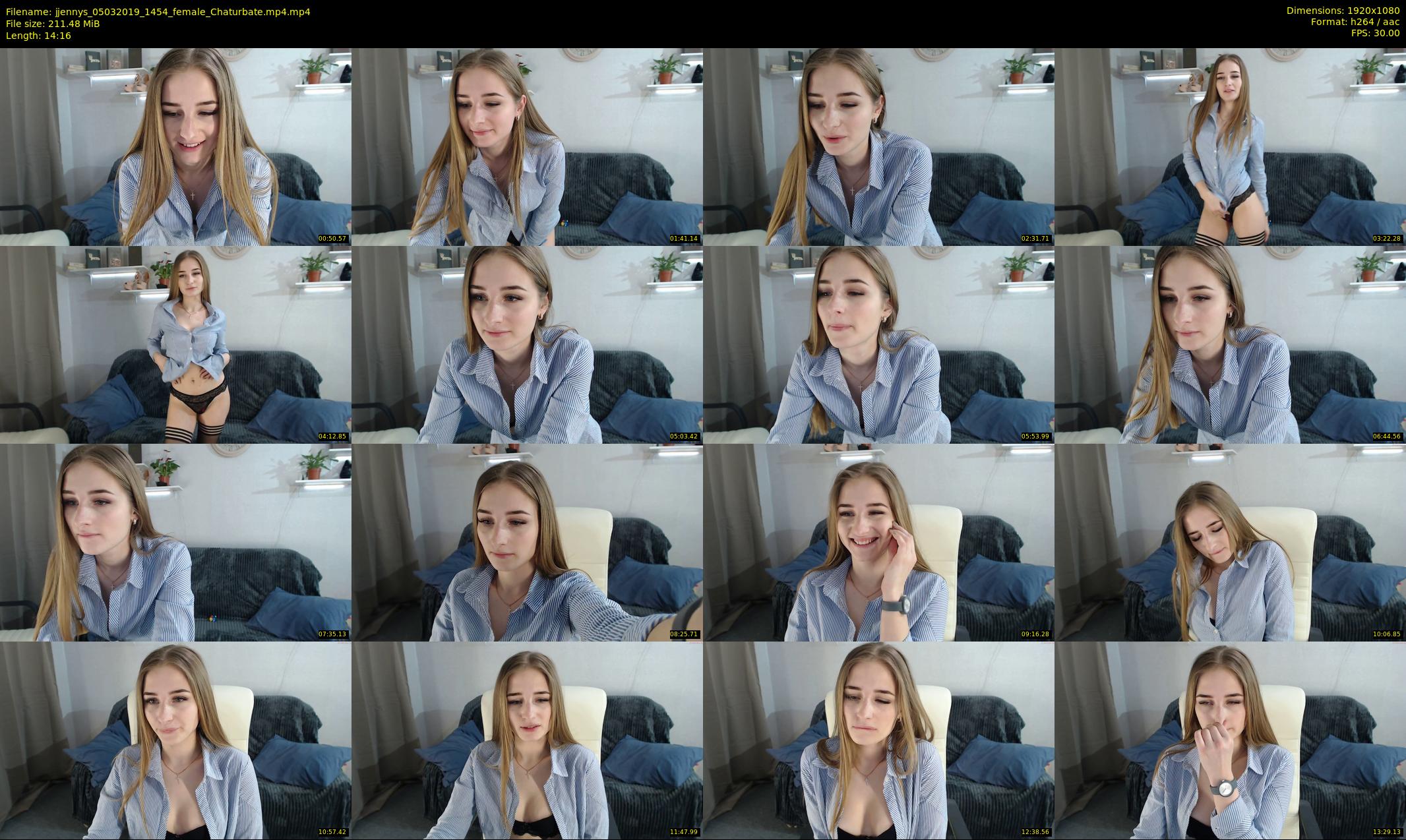 jjennys — 15 minute Chaturbate female cam show recording, 1080p, Mar 5, 2019