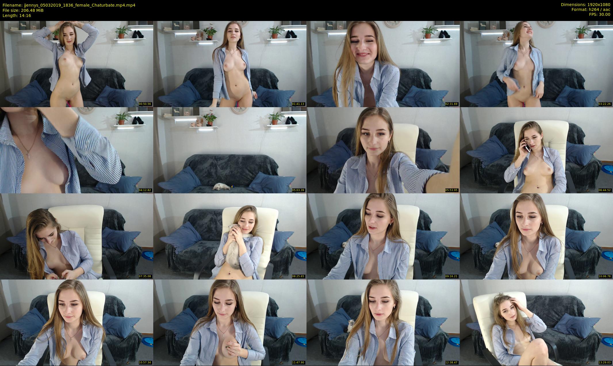 jjennys — 15 minute Chaturbate female cam show recording, 1080p, Mar 5, 2019