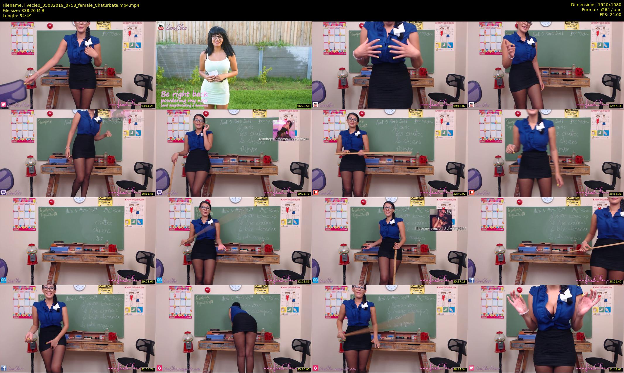 livecleo — 55 minute Chaturbate female cam show recording, 1080p, Mar 5, 2019