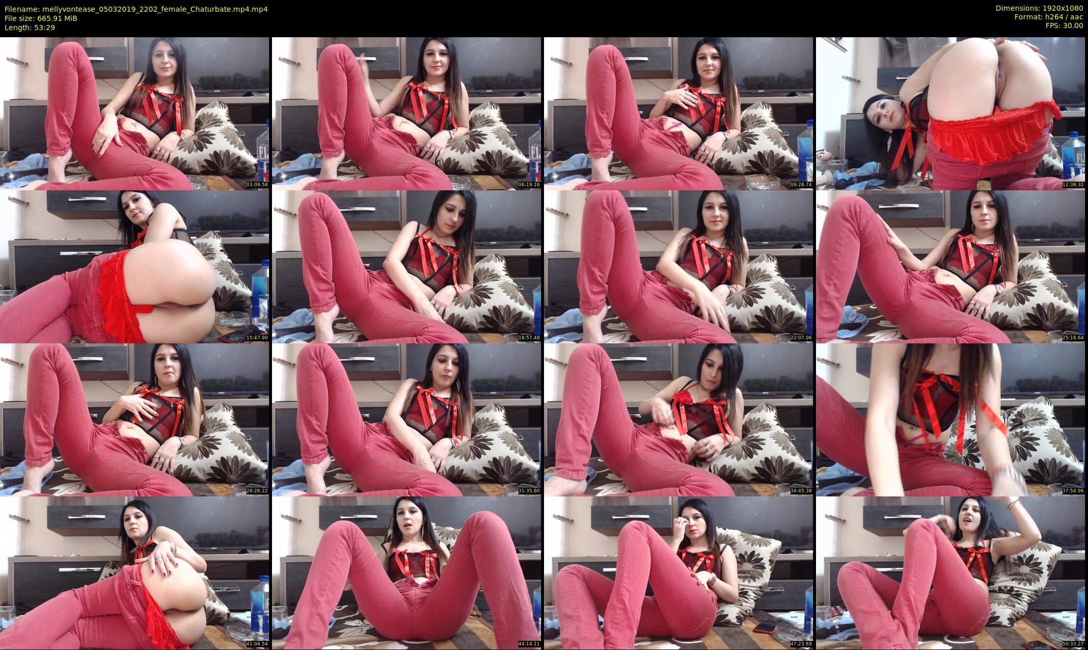 mellyvontease — 54 minute Chaturbate female cam show recording, 1080p, Mar 5, 2019