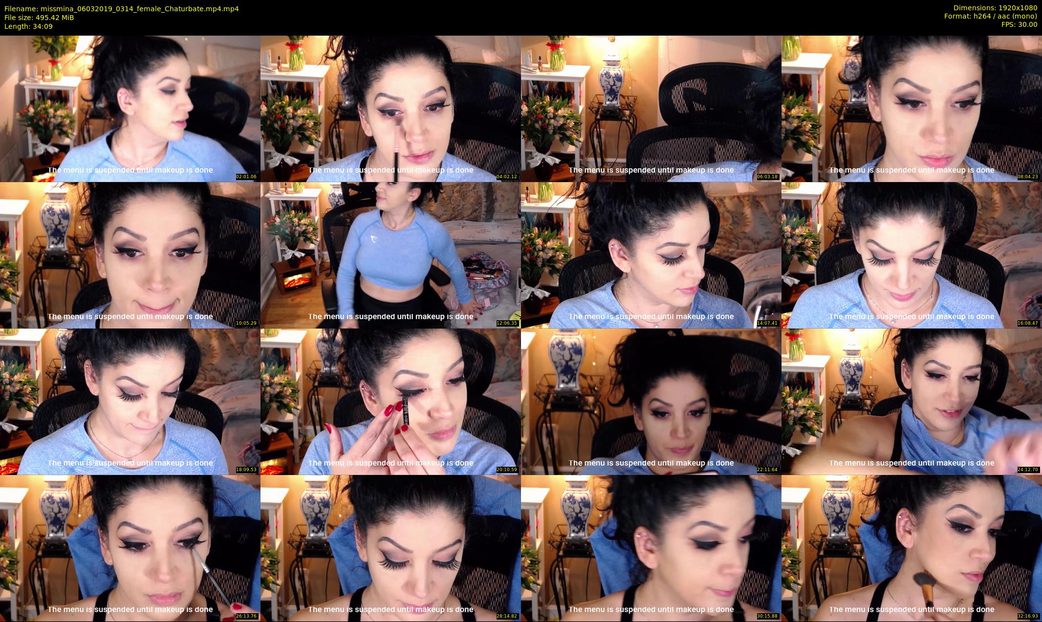 missmina — 35 minute Chaturbate female cam show recording, 1080p, Mar 6, 2019