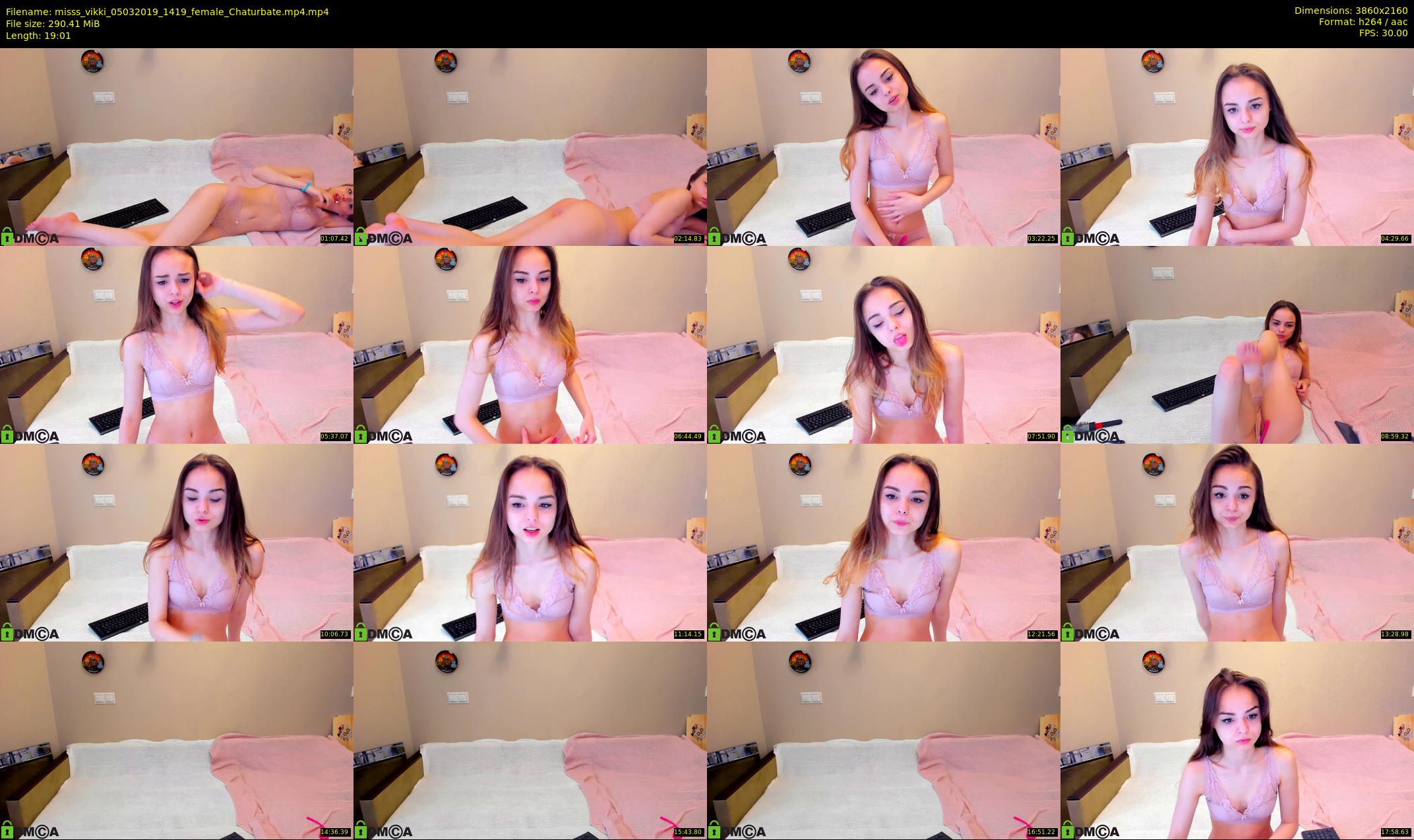 misss_vikki — 20 minute Chaturbate female cam show recording, 4K, Mar 5, 2019