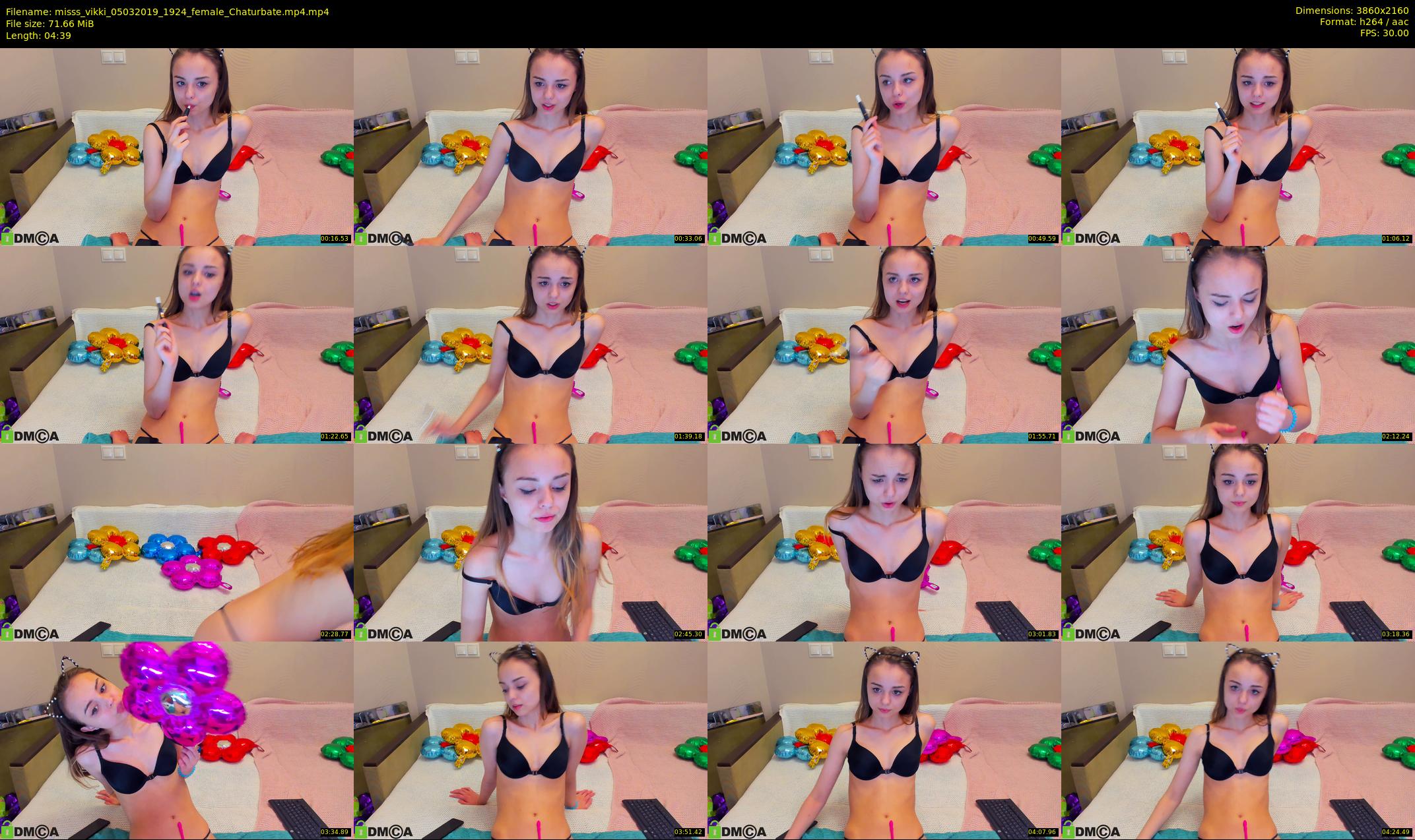 misss_vikki — 5 minute Chaturbate female cam show recording, 4K, Mar 5, 2019