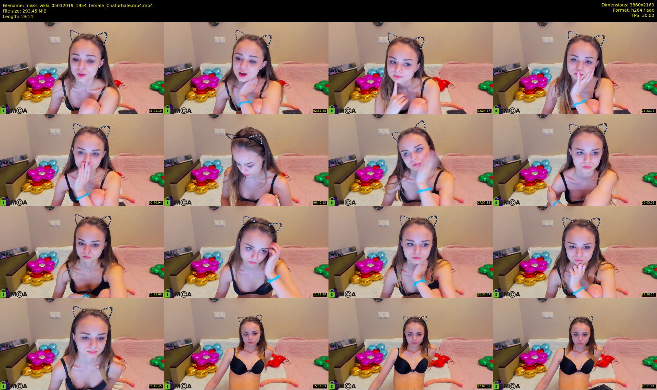 misss_vikki — 20 minute Chaturbate female cam show recording, 4K, Mar 5, 2019