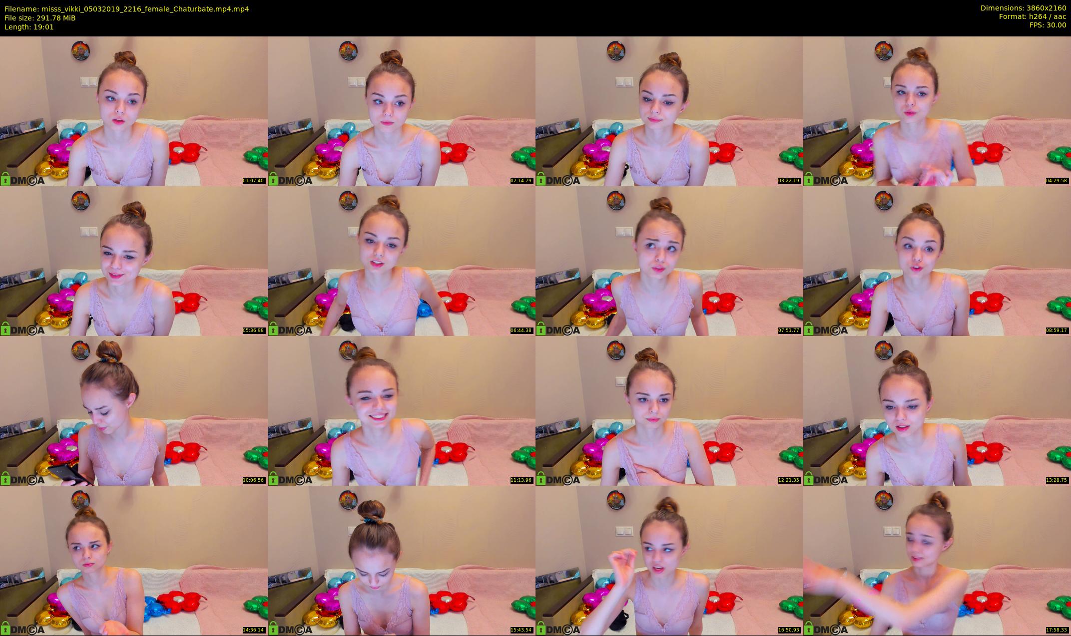 misss_vikki — 20 minute Chaturbate female cam show recording, 4K, Mar 5, 2019