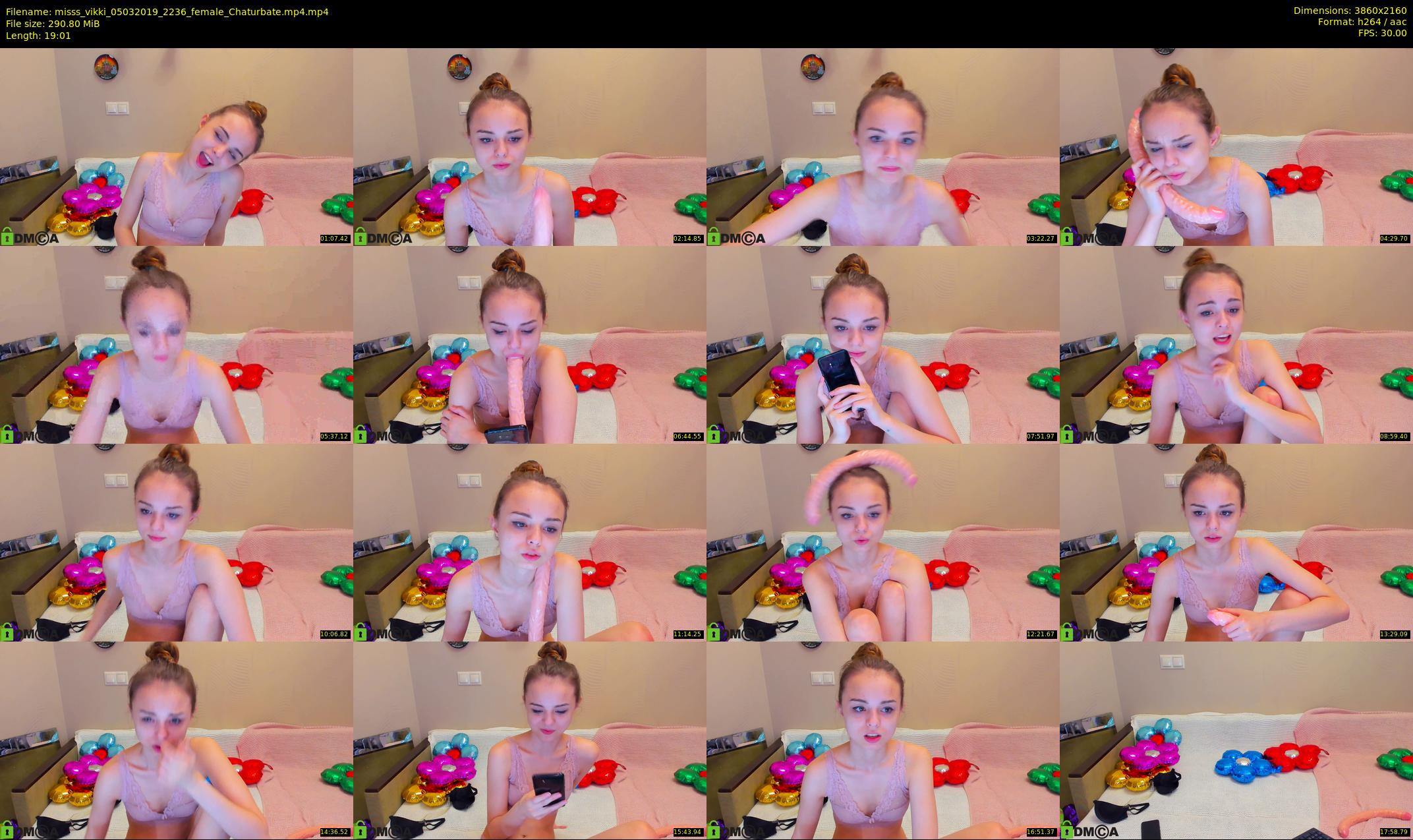 misss_vikki — 20 minute Chaturbate female cam show recording, 4K, Mar 5, 2019