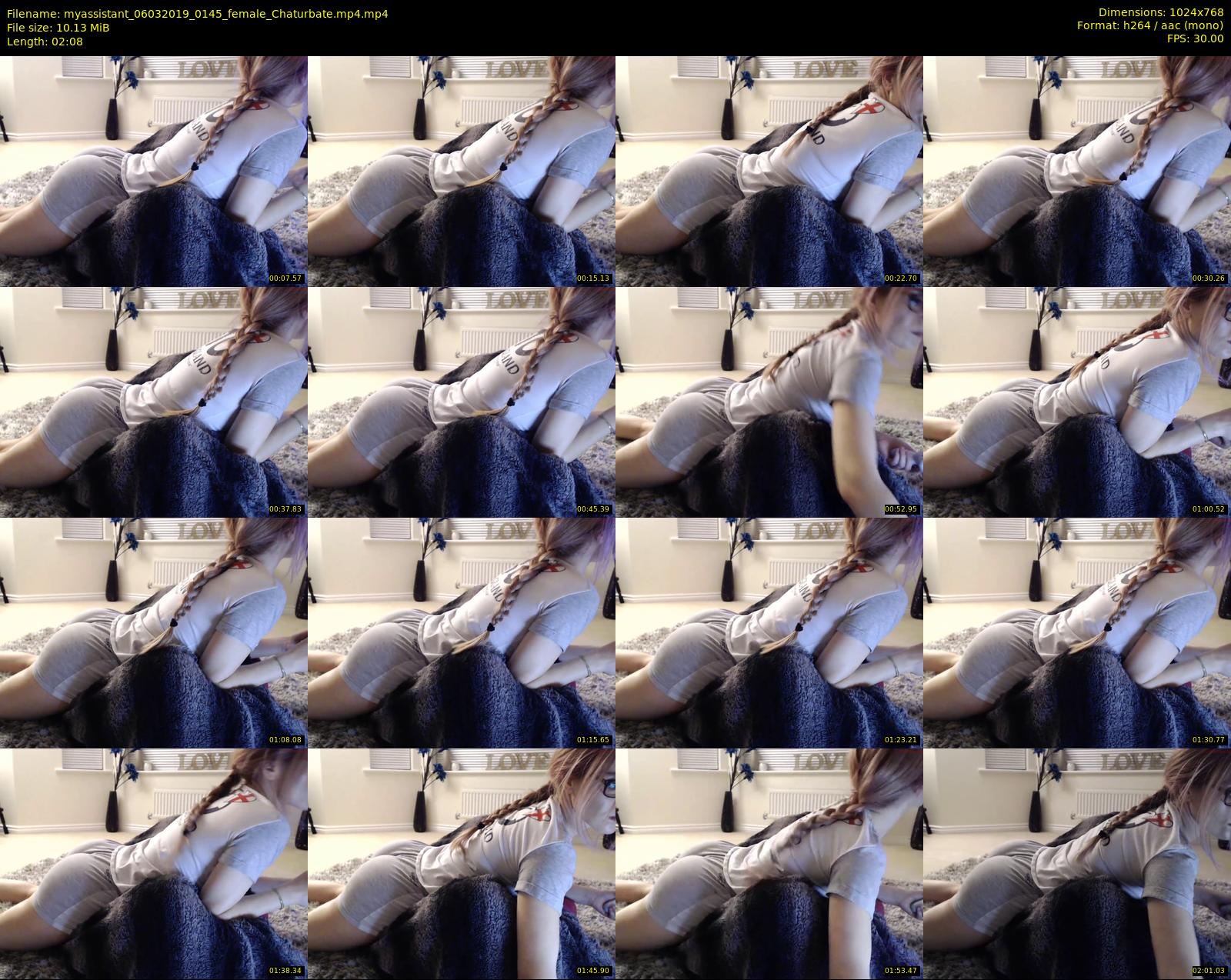 myassistant — 3 minute Chaturbate female cam show recording, 720p, Mar 6, 2019