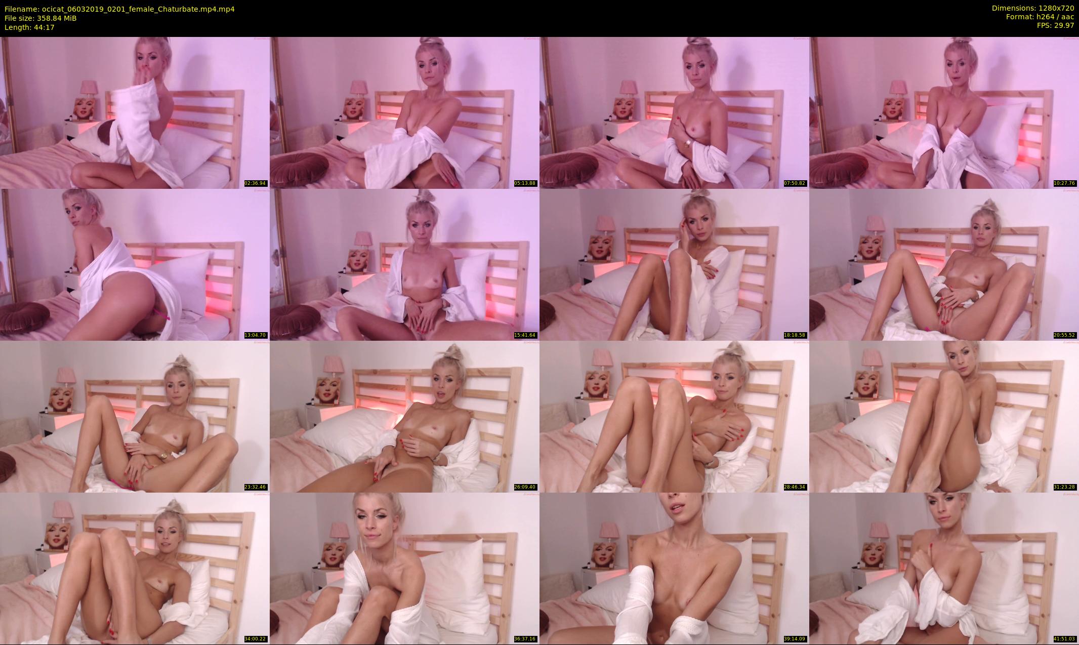ocicat — 45 minute Chaturbate female cam show recording, 720p, Mar 6, 2019