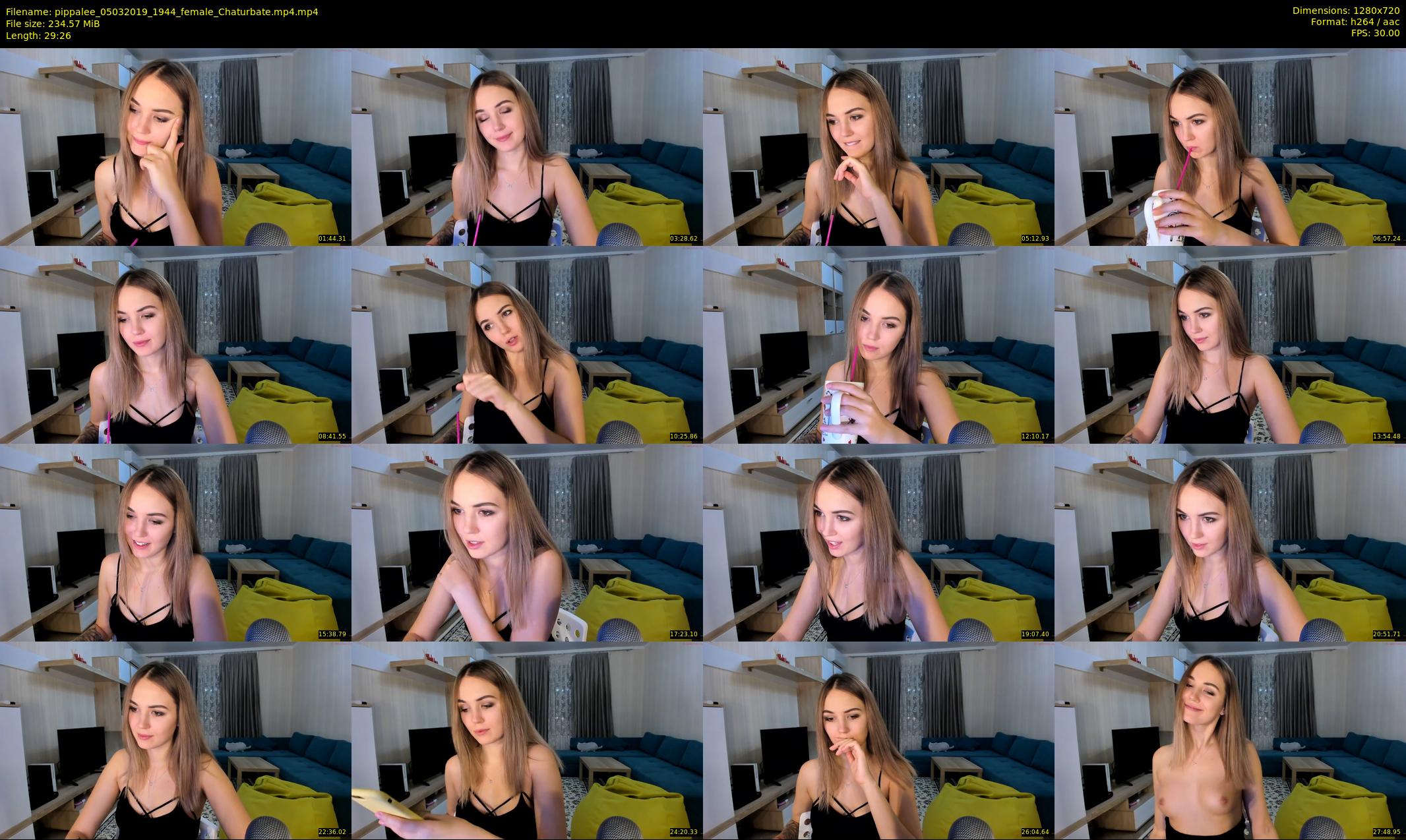 pippalee — 30 minute Chaturbate female cam show recording, 720p, Mar 5, 2019