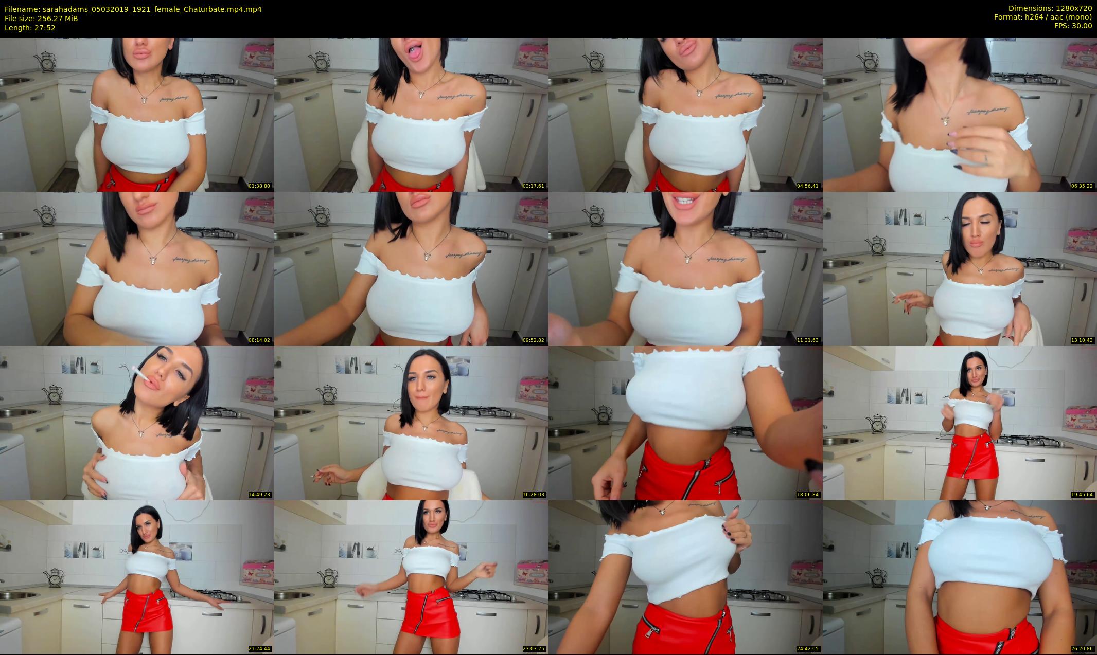 sarahadams — 28 minute Chaturbate female cam show recording, 720p, Mar 5, 2019