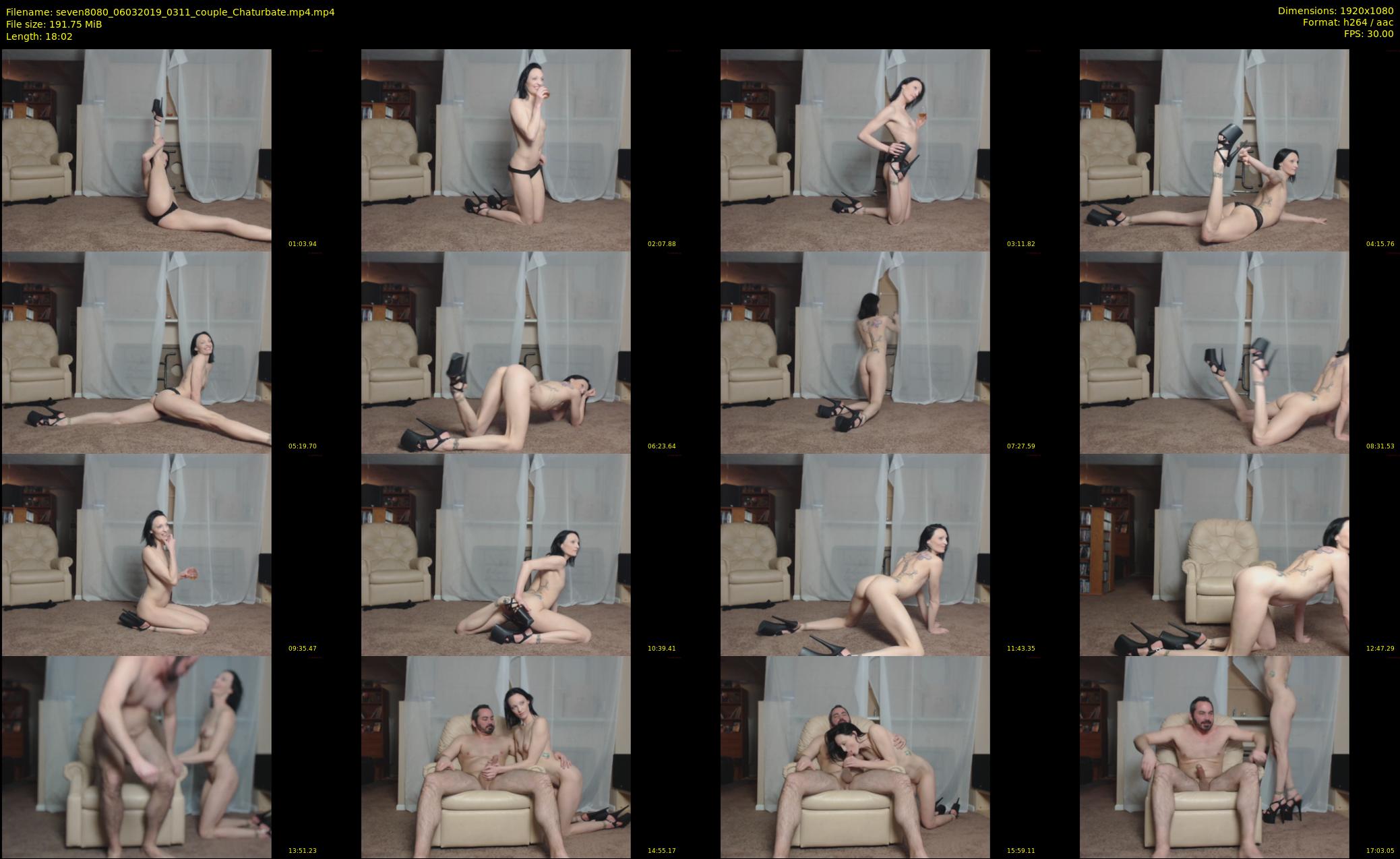 seven8080 — 19 minute Chaturbate couple cam show recording, 1080p, Mar 6, 2019