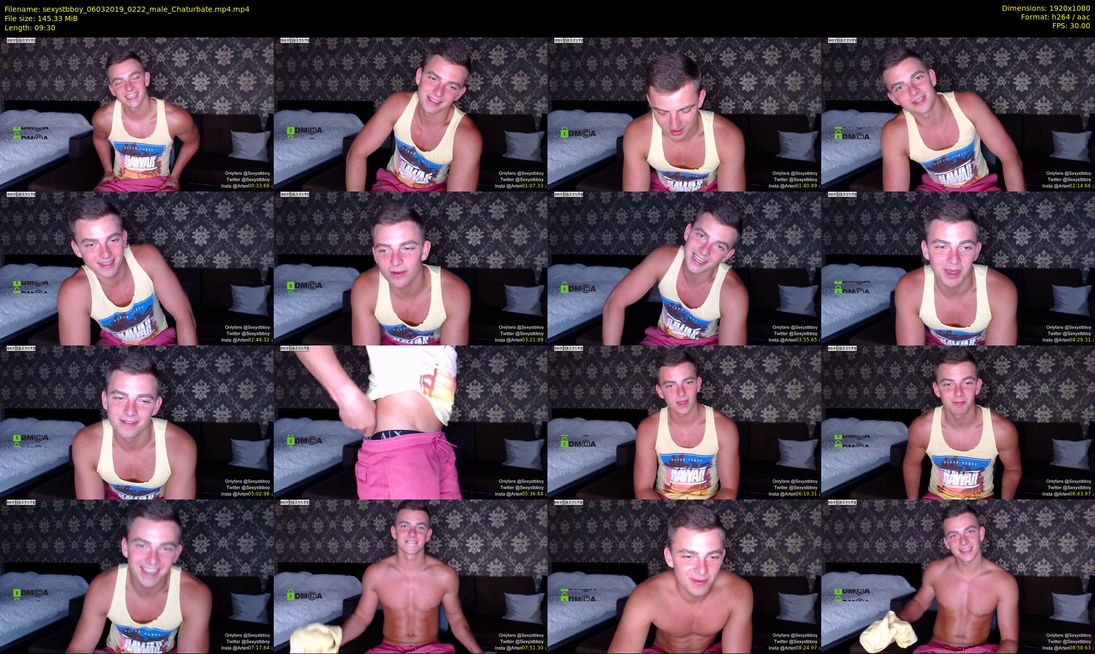 sexystbboy — 10 minute Chaturbate male cam show recording, 1080p, Mar 6, 2019