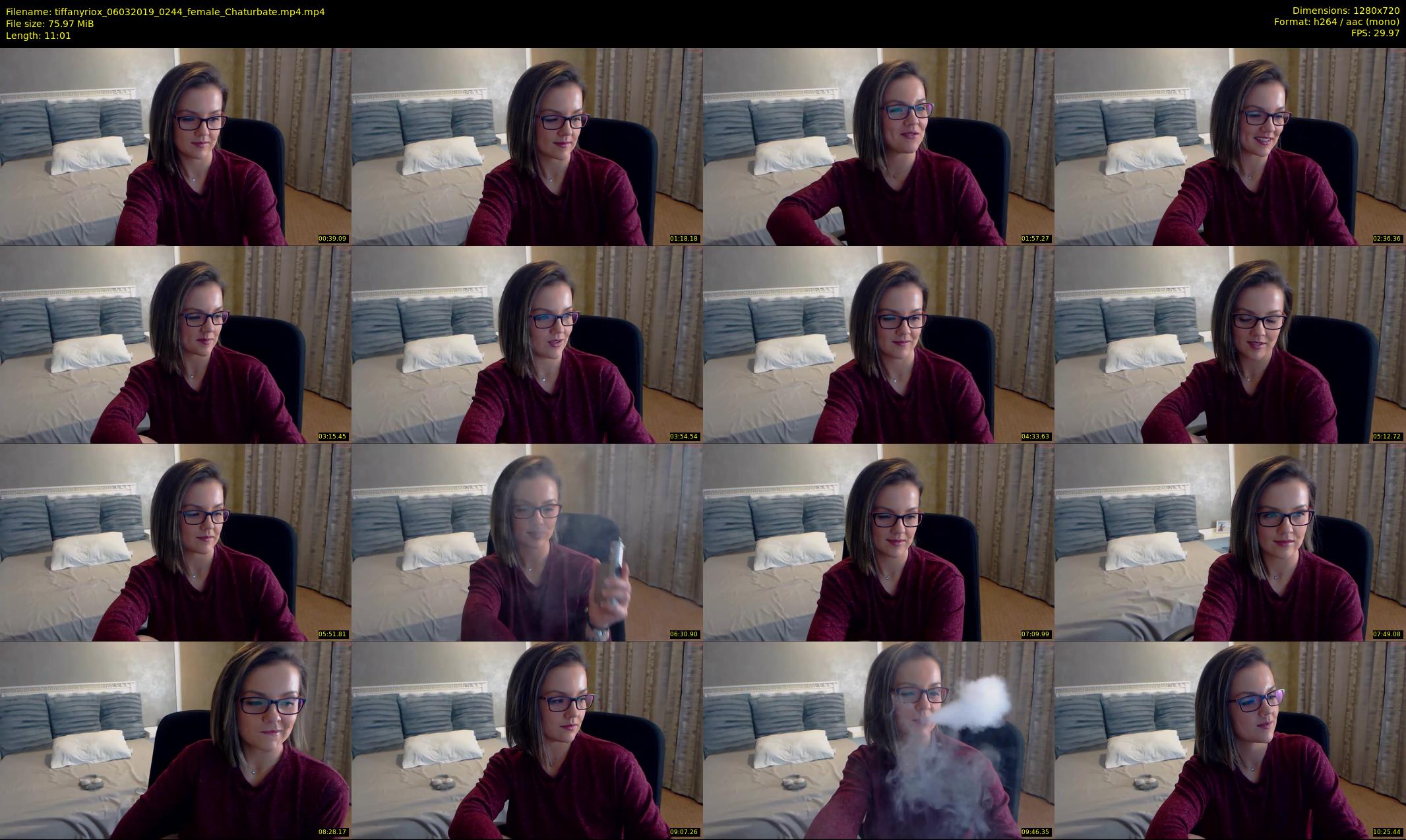tiffanyriox — 12 minute Chaturbate female cam show recording, 720p, Mar 6, 2019
