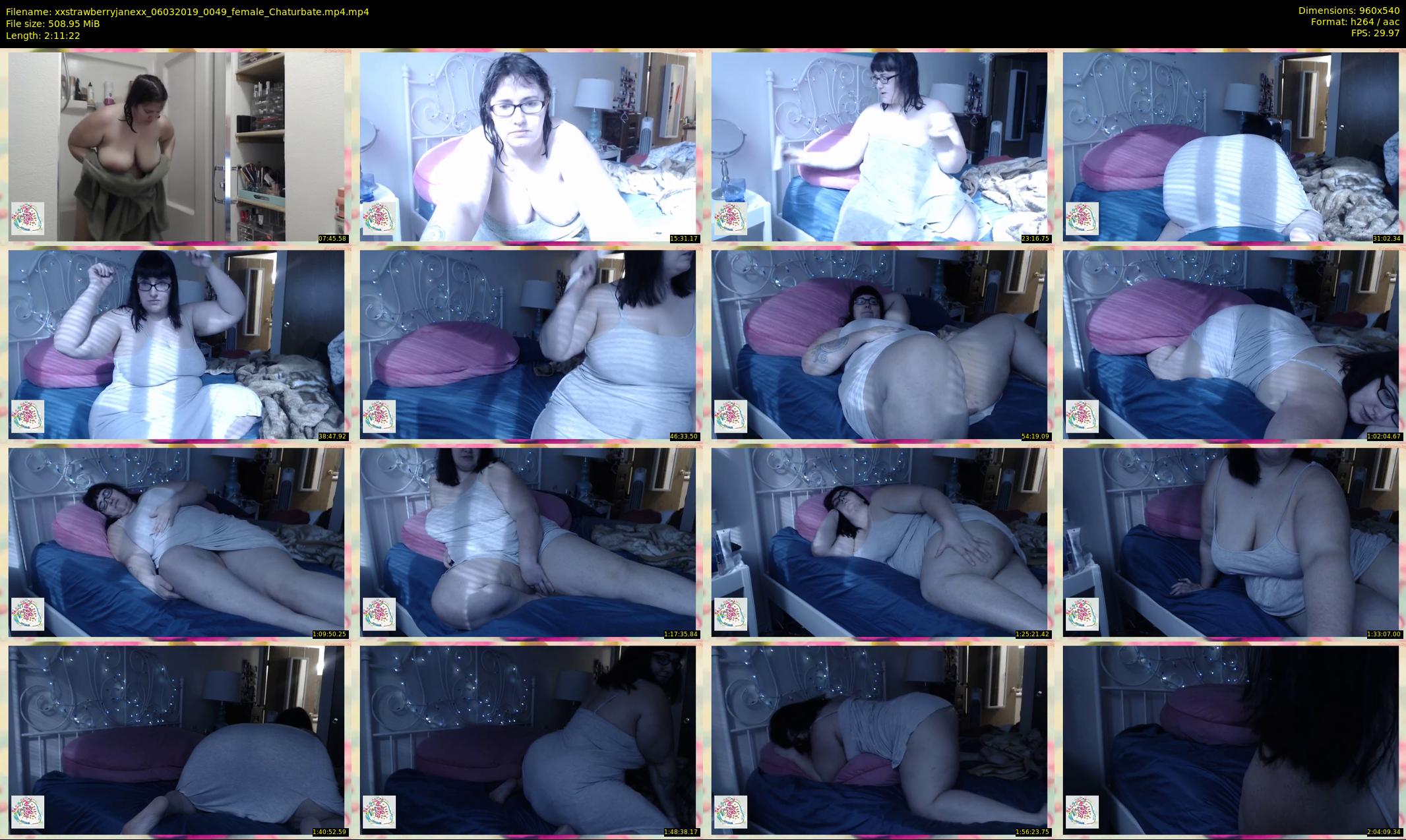 xxstrawberryjanexx — 132 minute Chaturbate female cam show recording, 480p, Mar 6, 2019