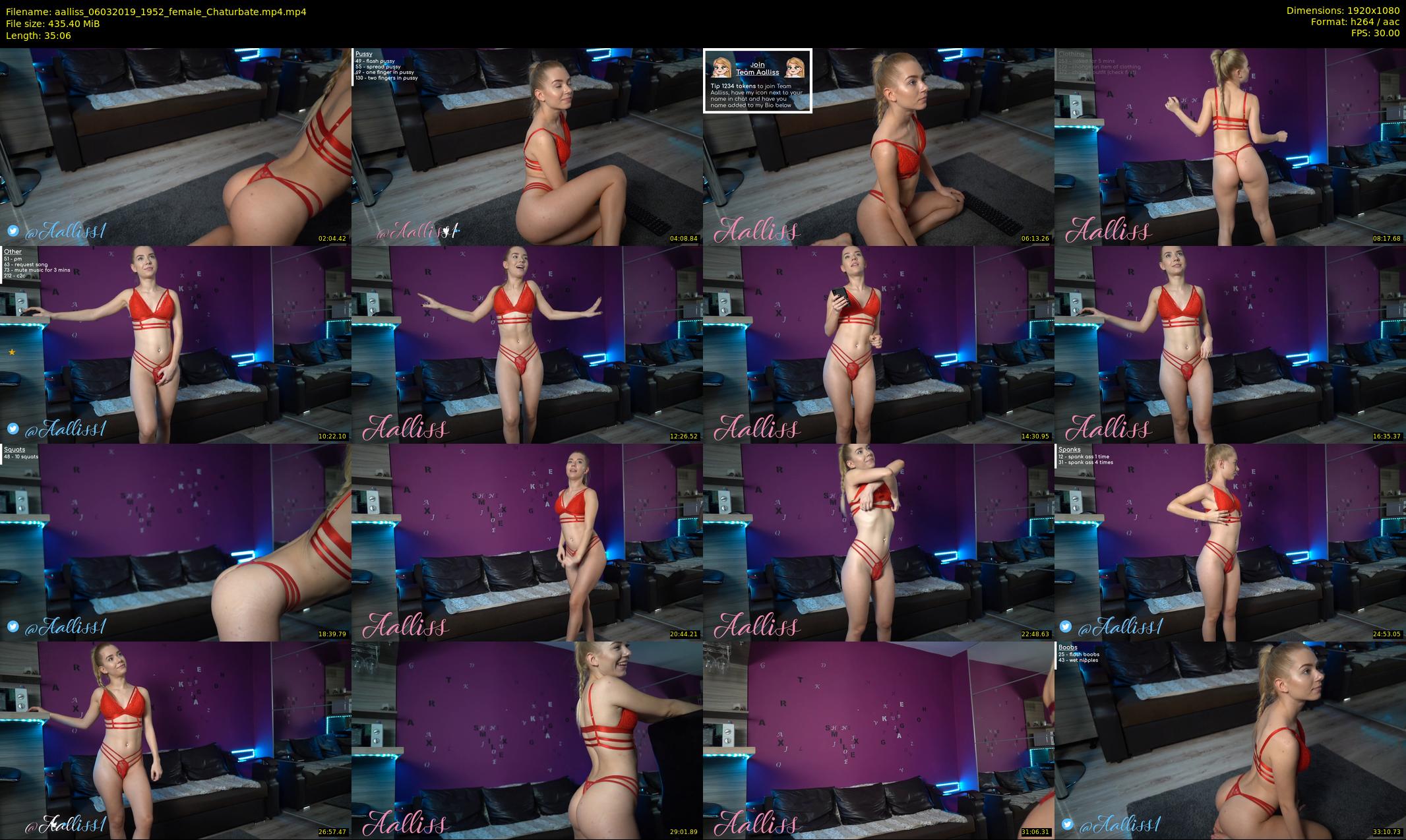 aalliss — 36 minute Chaturbate female cam show recording, 1080p, Mar 6, 2019