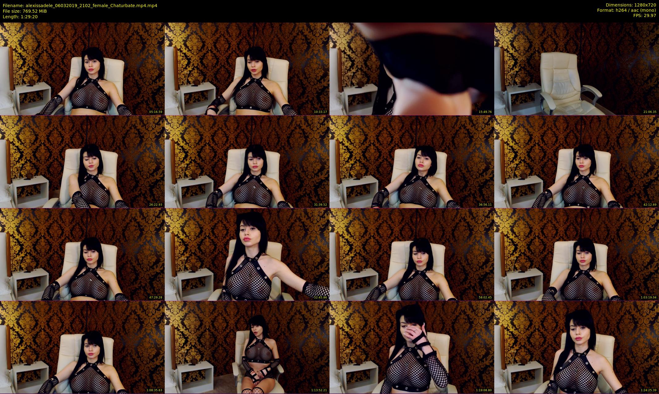 alexissadele — 90 minute Chaturbate female cam show recording, 720p, Mar 6, 2019
