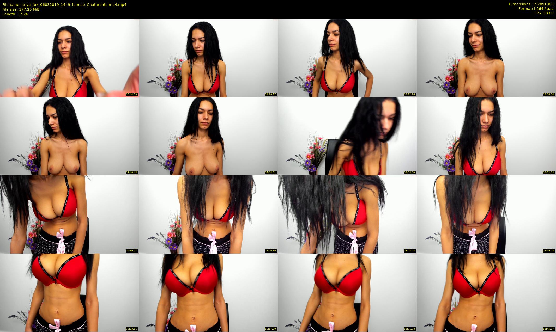 anya_fox — 13 minute Chaturbate female cam show recording, 1080p, Mar 6, 2019