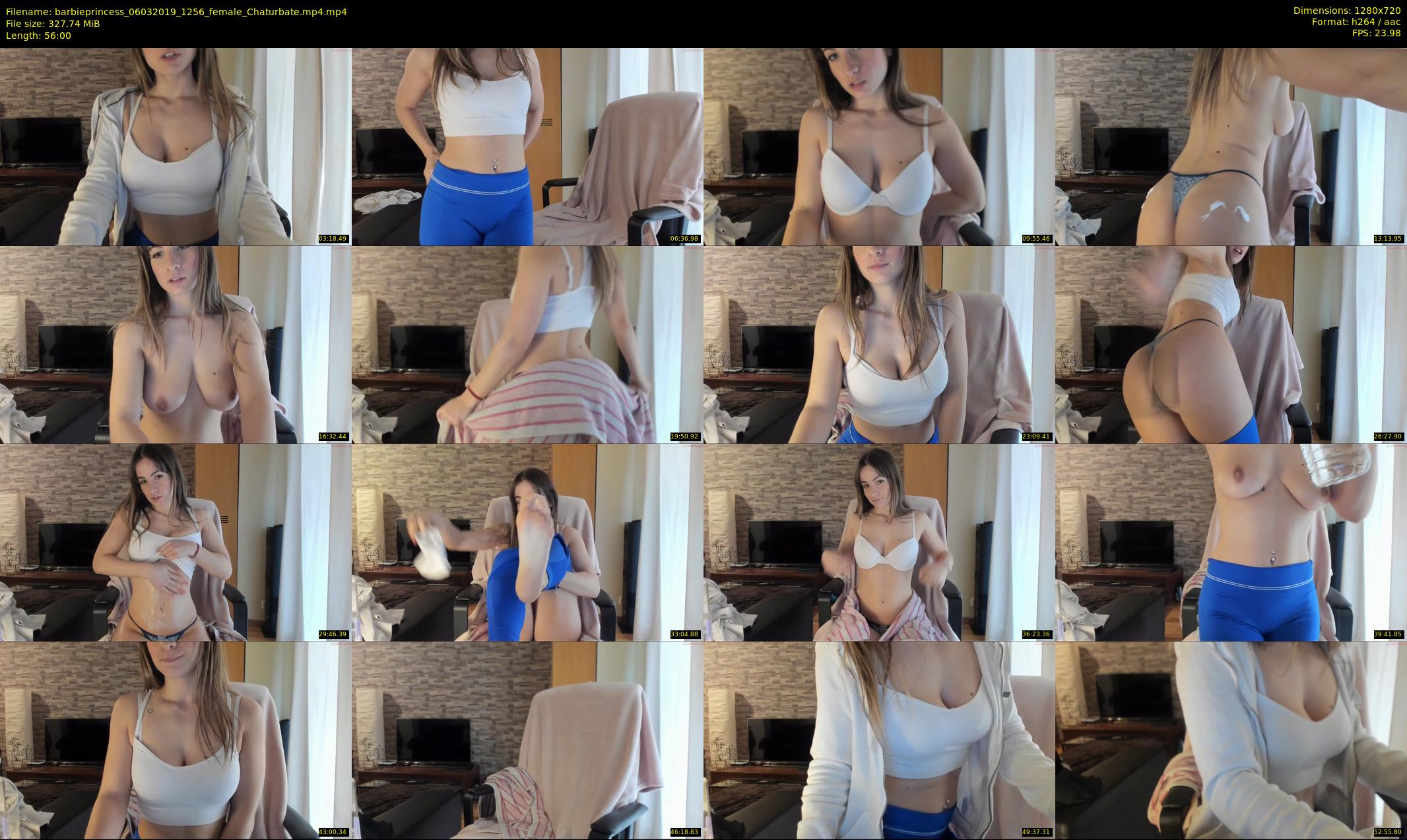 barbieprincess — 56 minute Chaturbate female cam show recording, 720p, Mar 6, 2019