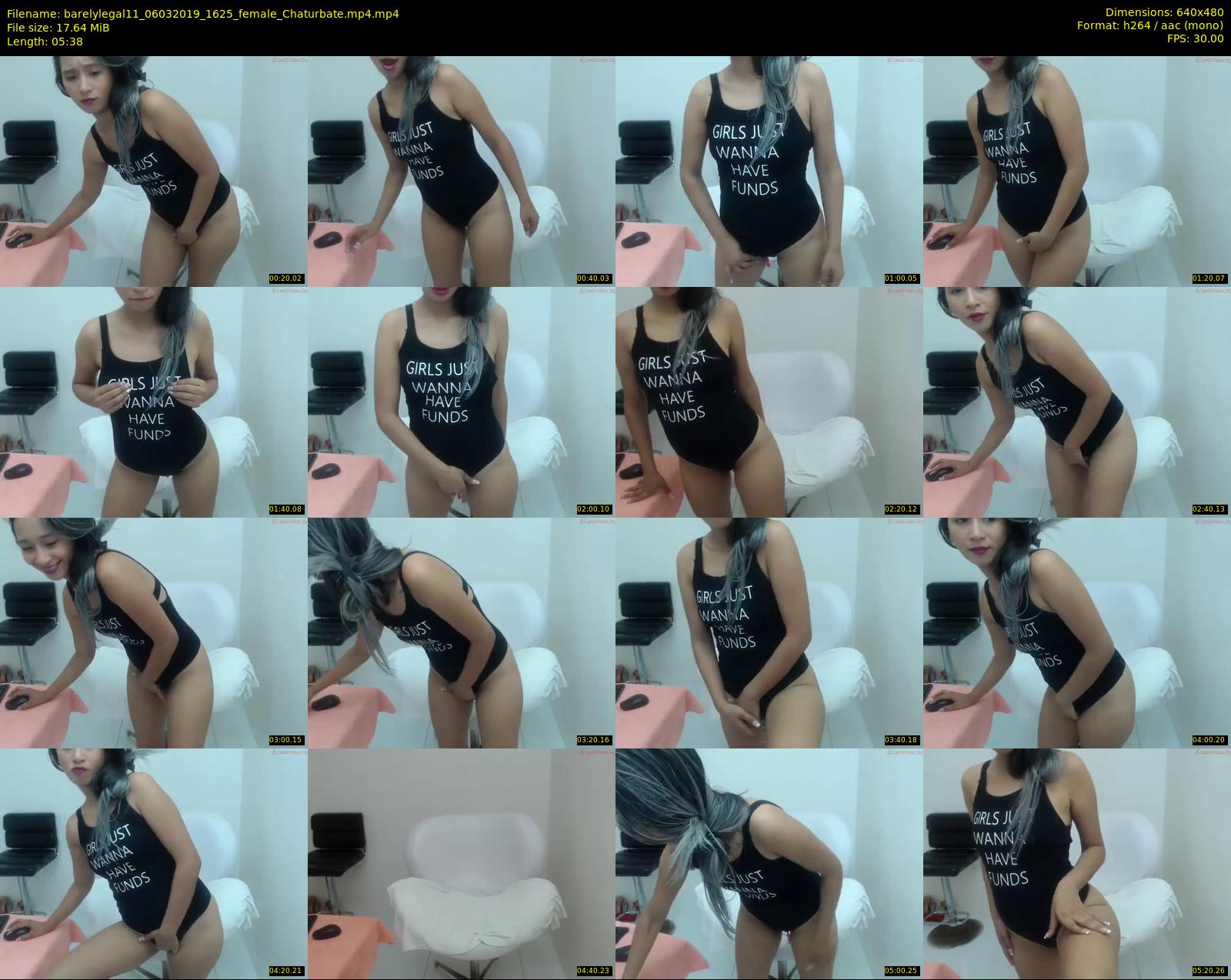 barelylegal11 — 6 minute Chaturbate female cam show recording, 480p, Mar 6, 2019