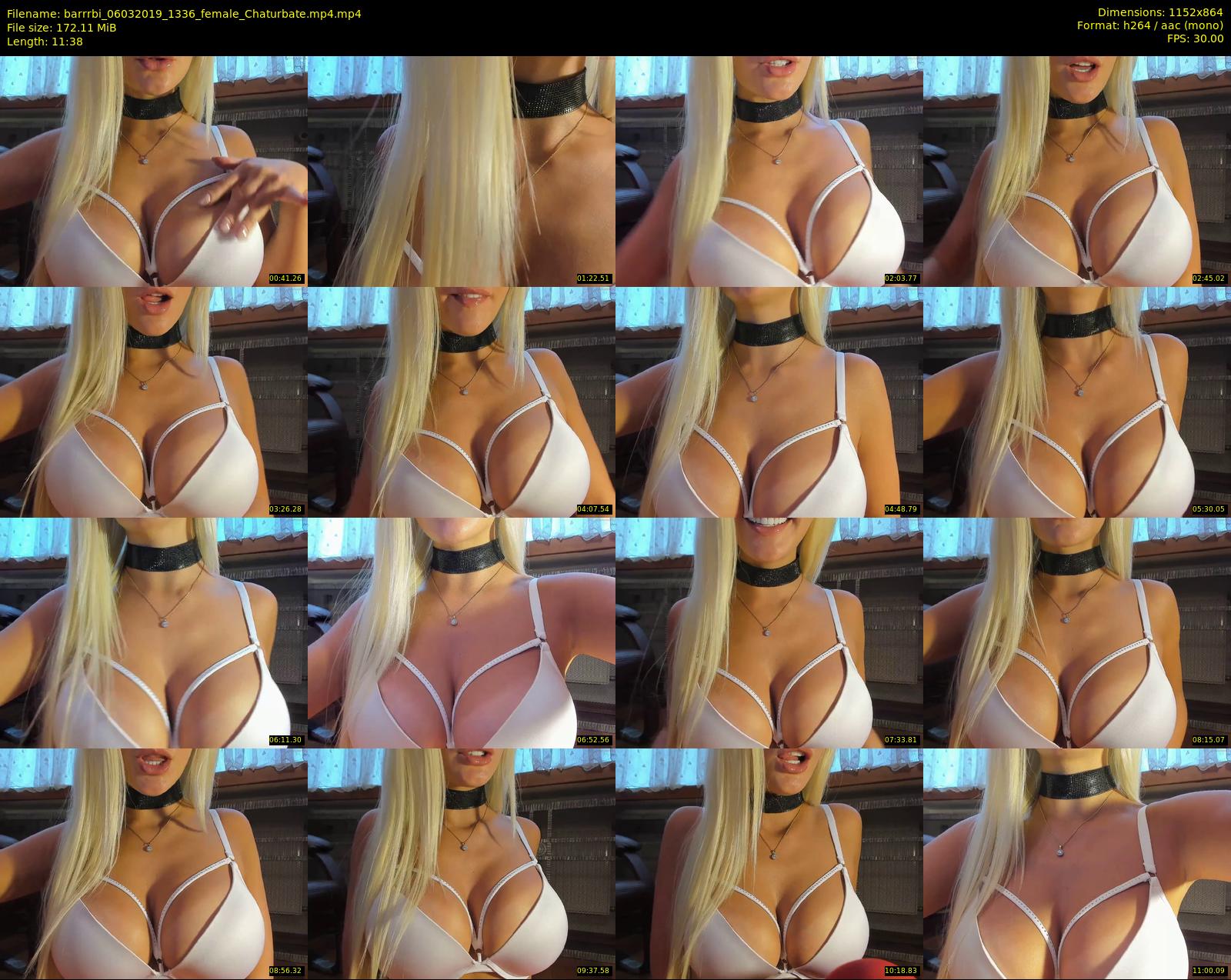 barrrbi — 12 minute Chaturbate female cam show recording, 720p, Mar 6, 2019