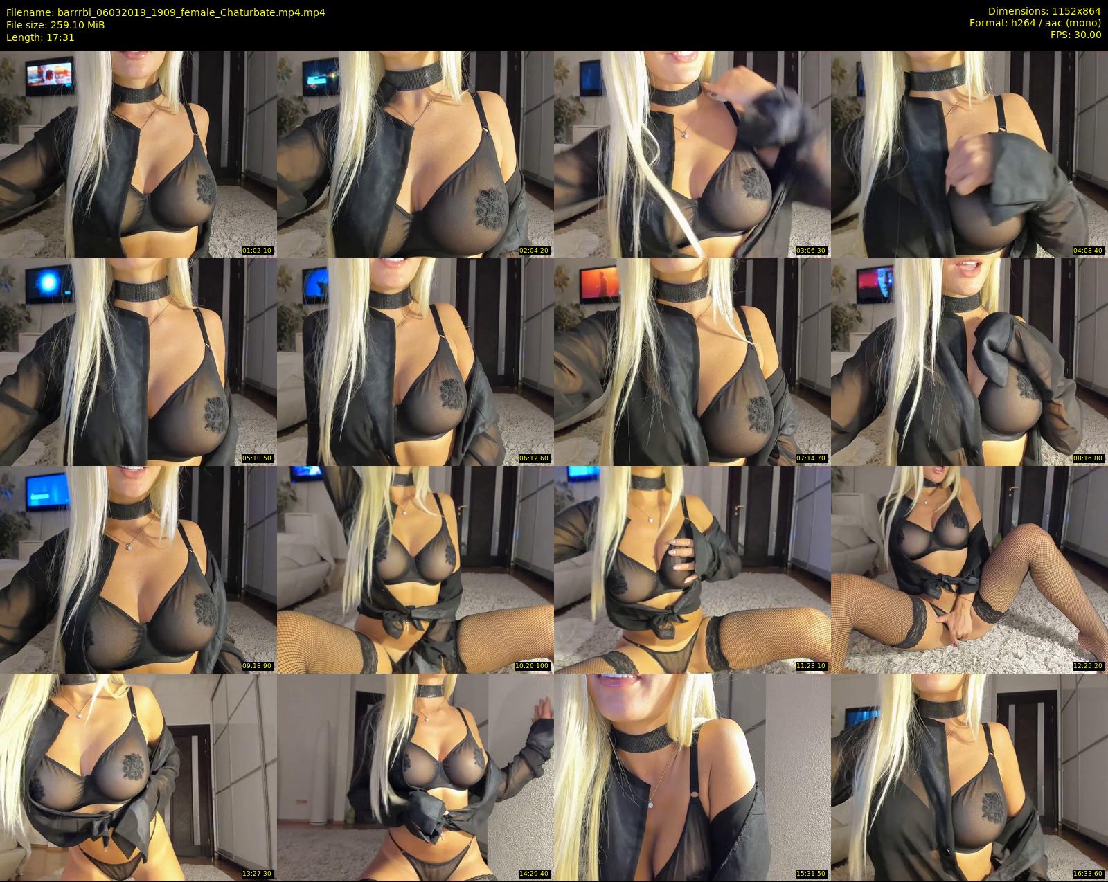 barrrbi — 18 minute Chaturbate female cam show recording, 720p, Mar 6, 2019