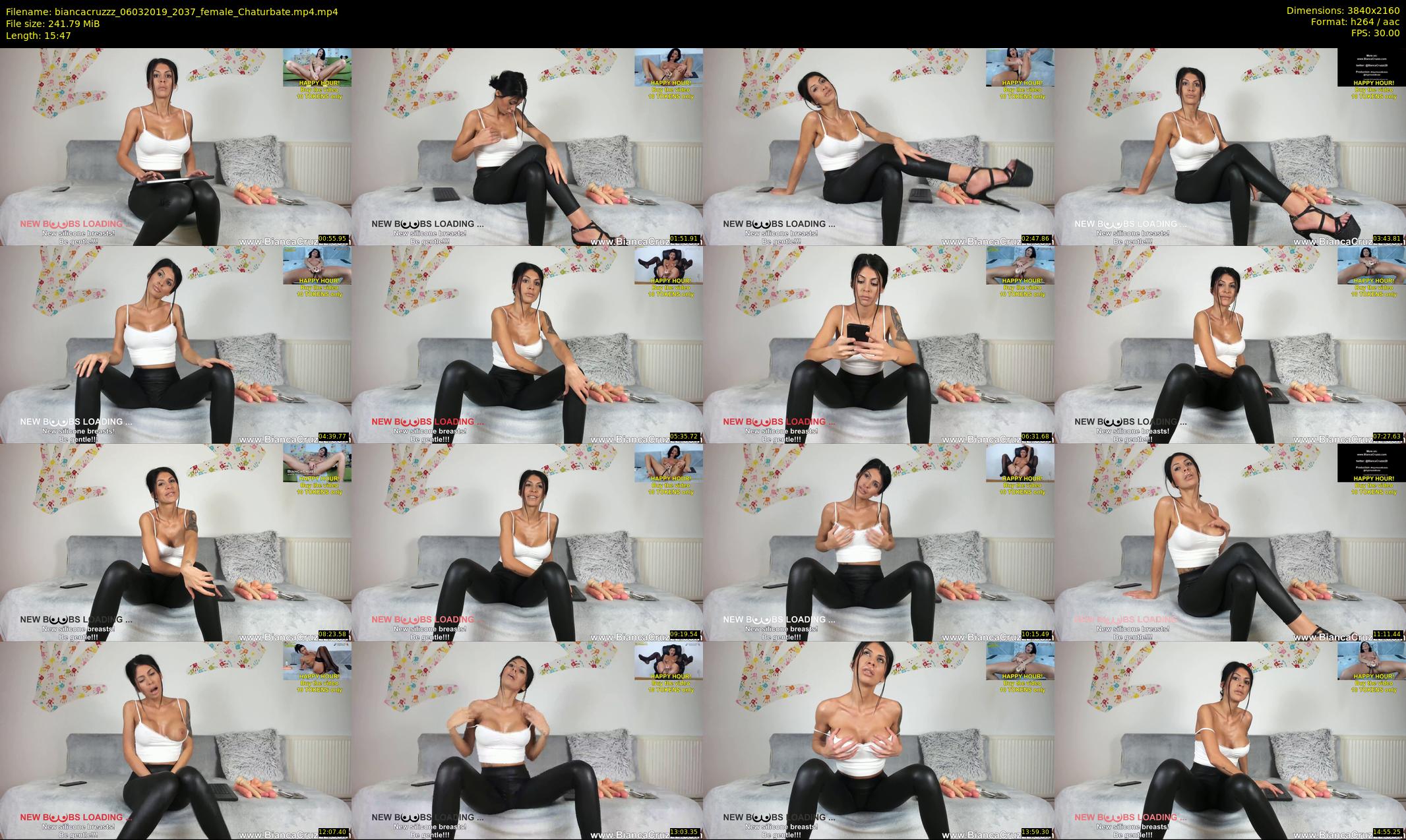 biancacruzzz — 16 minute Chaturbate female cam show recording, 4K, Mar 6, 2019