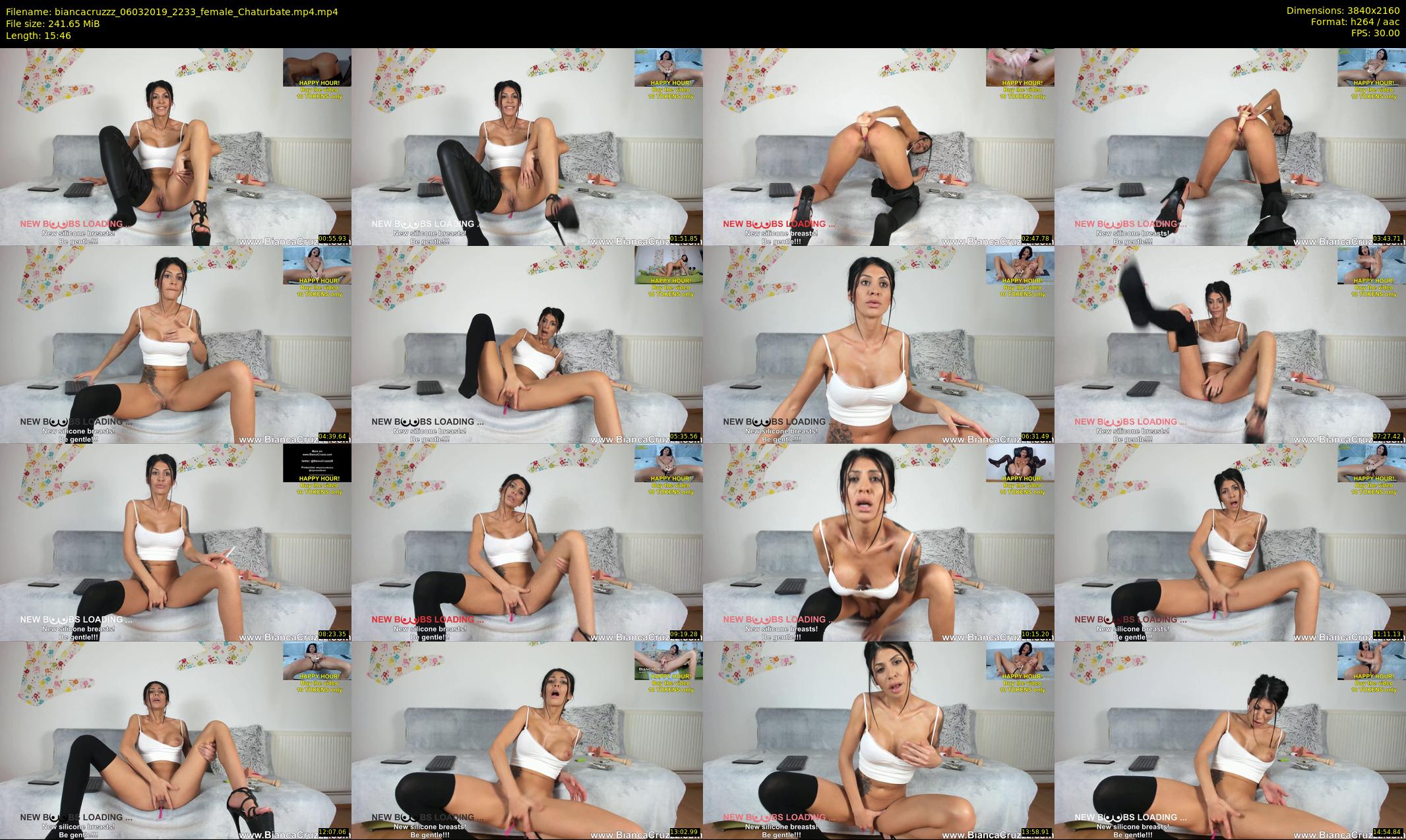biancacruzzz — 16 minute Chaturbate female cam show recording, 4K, Mar 6, 2019