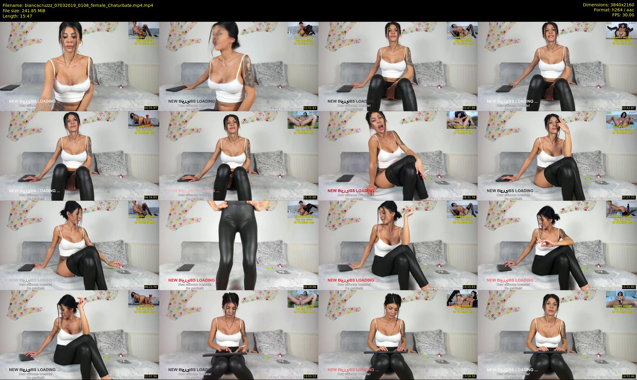 biancacruzzz — 16 minute Chaturbate female cam show recording, 4K, Mar 7, 2019