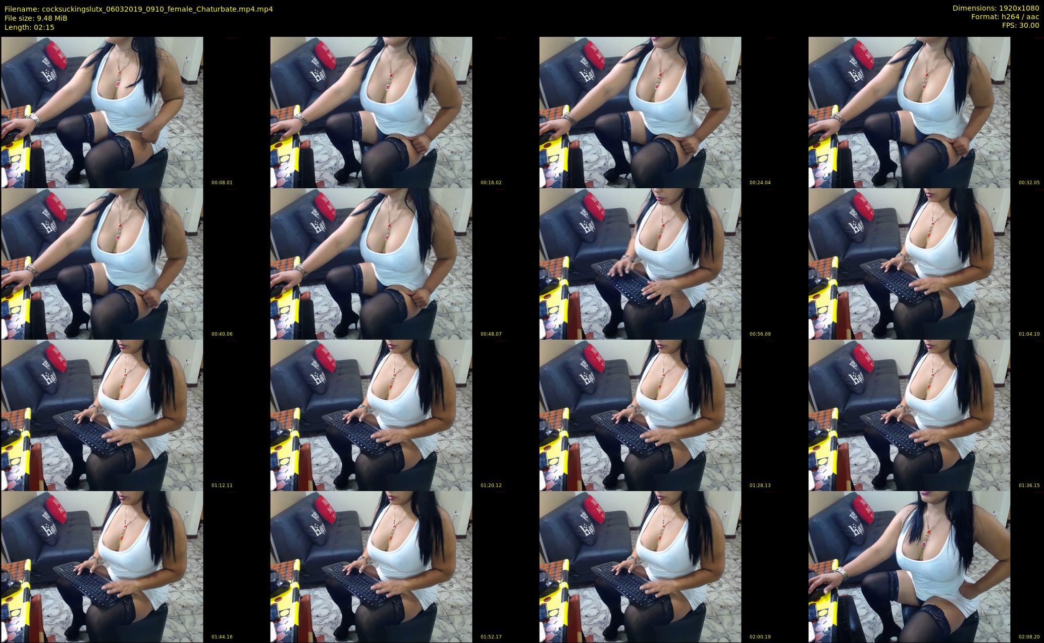 cocksuckingslutx — 3 minute Chaturbate female cam show recording, 1080p, Mar 6, 2019