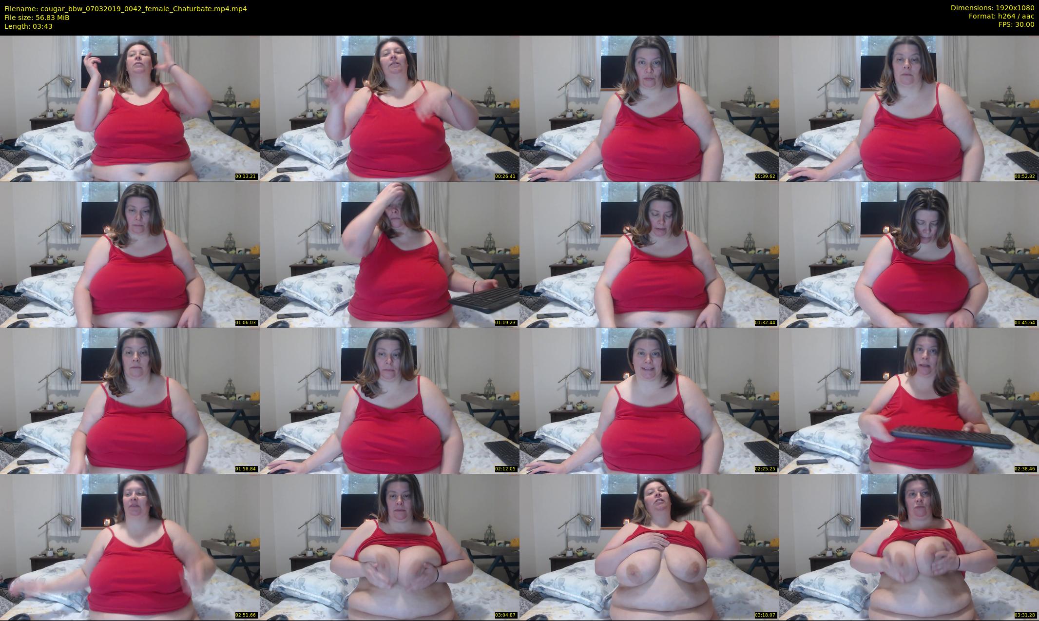 cougar_bbw — 4 minute Chaturbate female cam show recording, 1080p, Mar 7, 2019