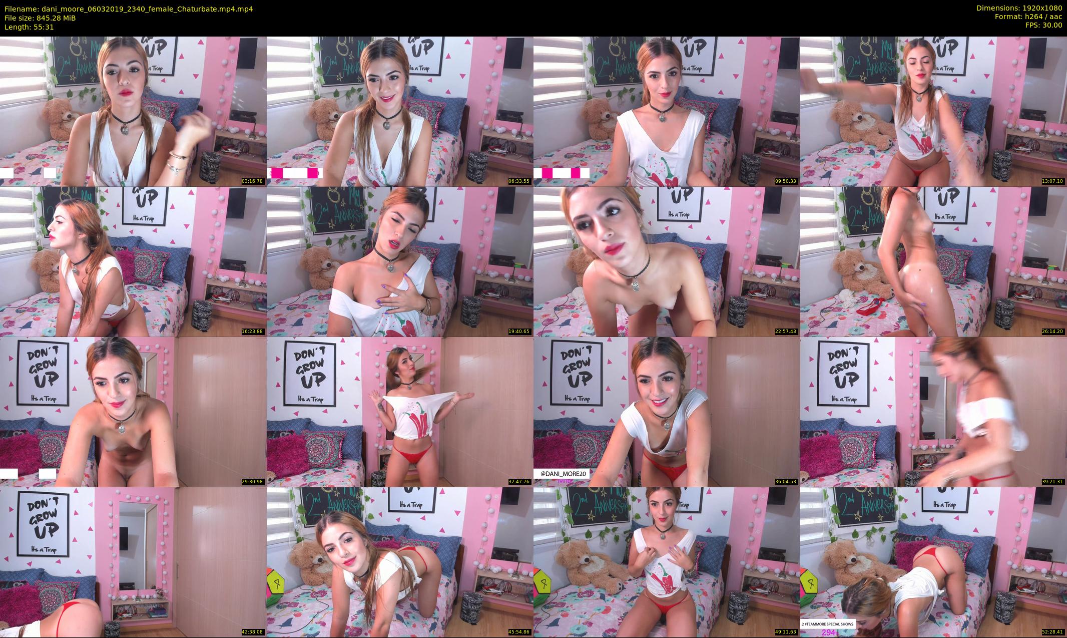 dani_moore — 56 minute Chaturbate female cam show recording, 1080p, Mar 6, 2019