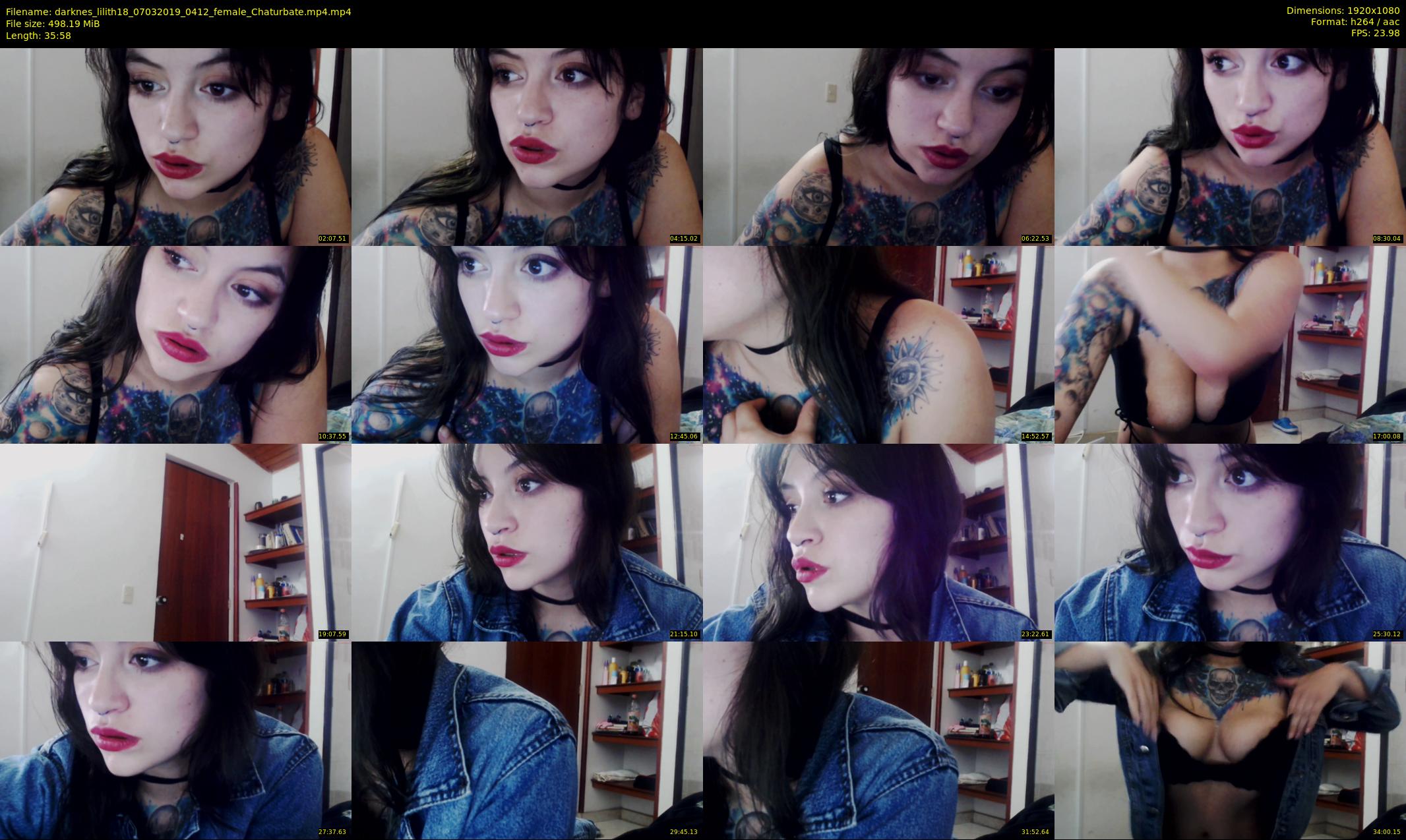 darknes_lilith18 — 36 minute Chaturbate female cam show recording, 1080p, Mar 7, 2019