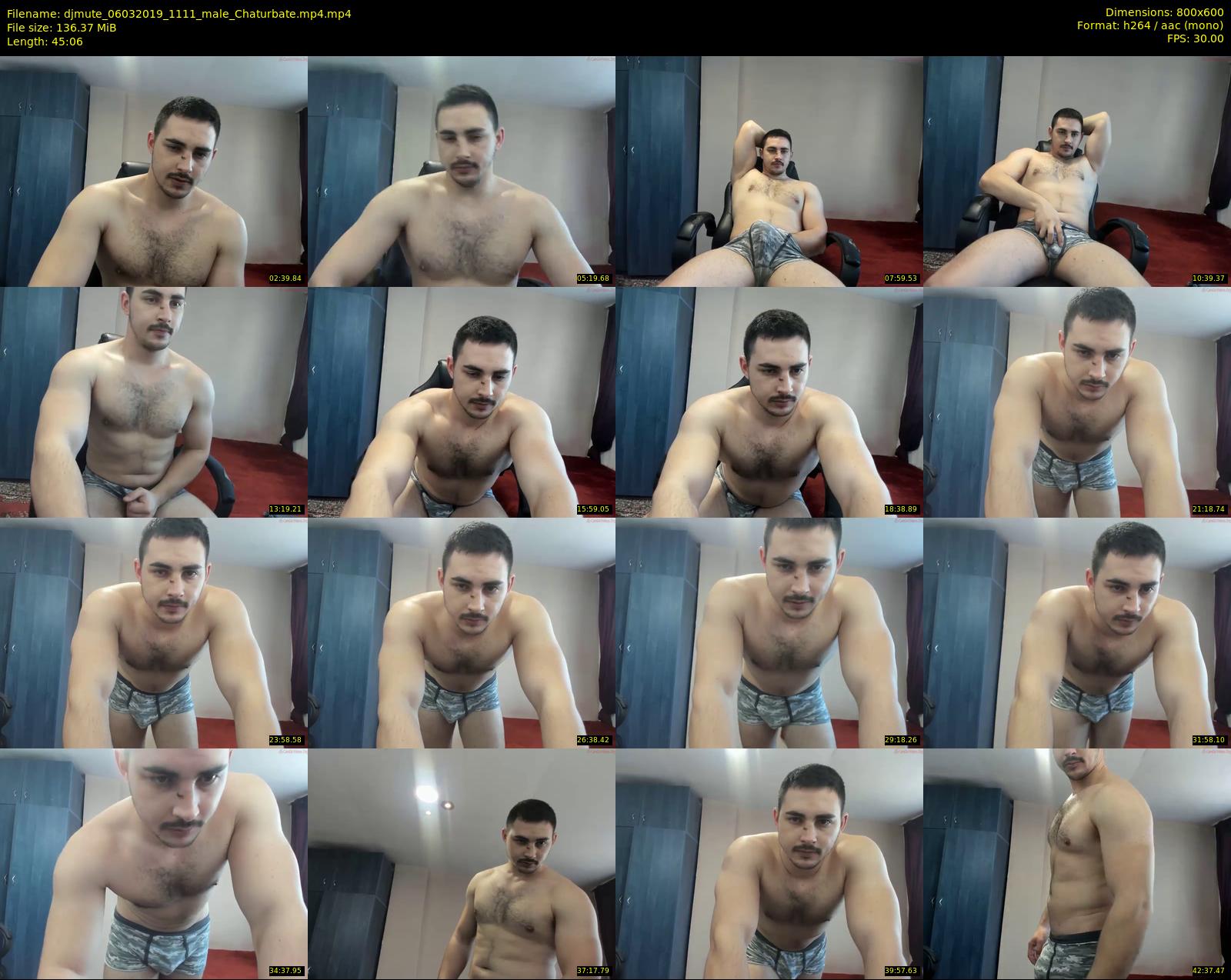 djmute — 46 minute Chaturbate male cam show recording, 480p, Mar 6, 2019