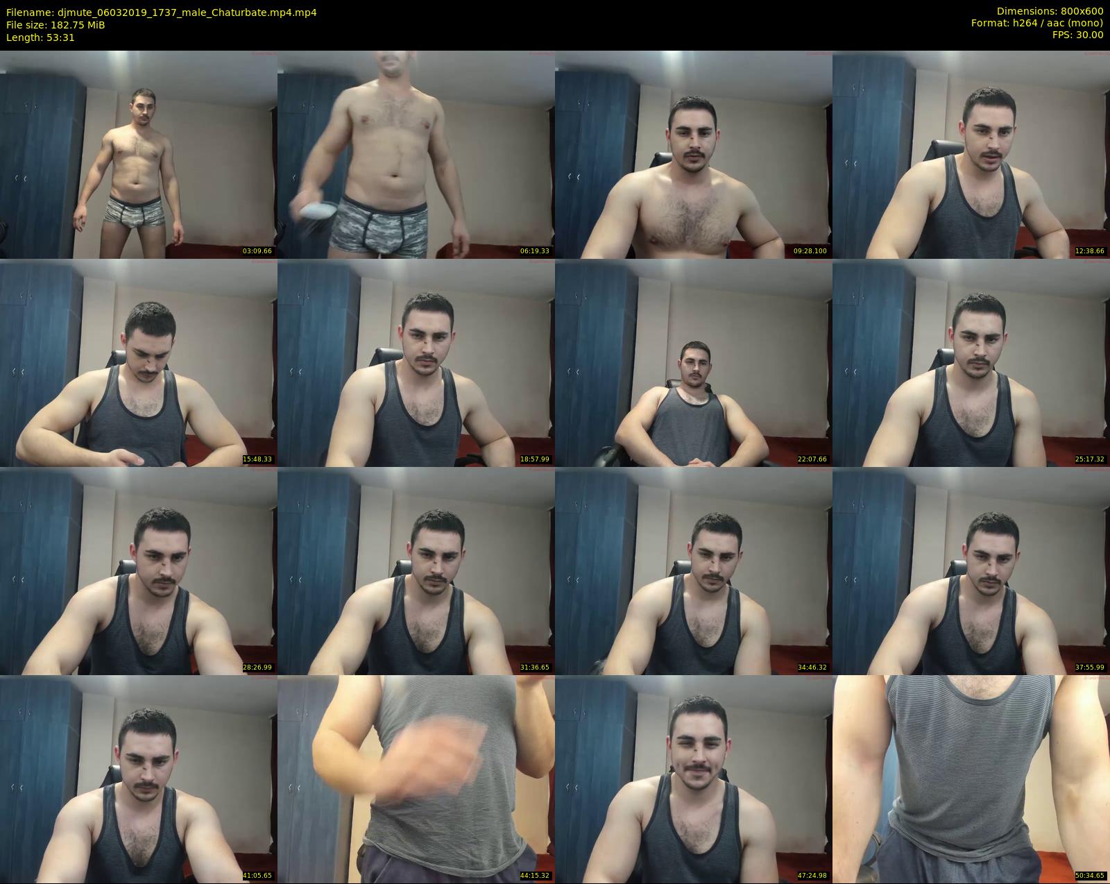 djmute — 54 minute Chaturbate male cam show recording, 480p, Mar 6, 2019