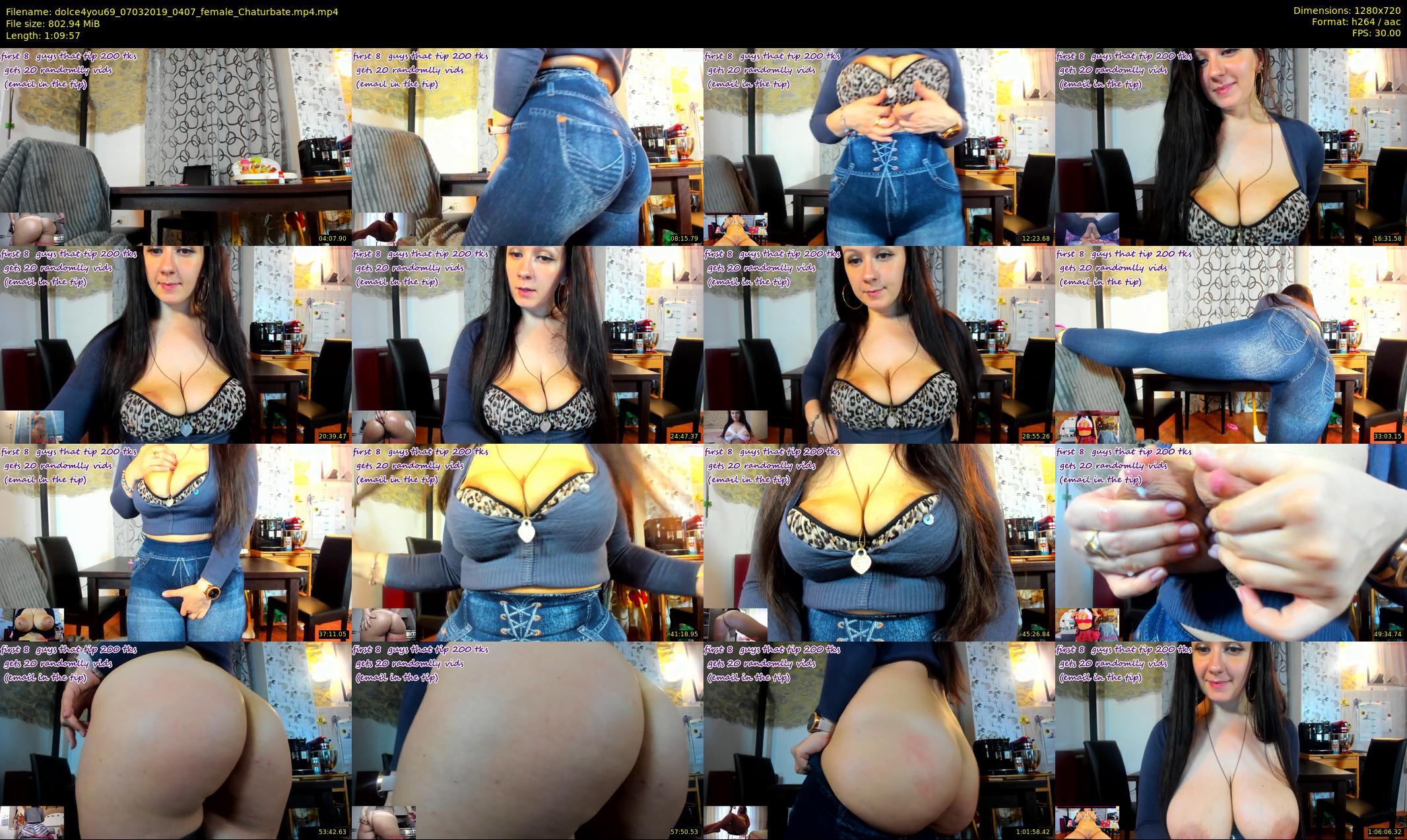 dolce4you69 — 70 minute Chaturbate female cam show recording, 720p, Mar 7, 2019