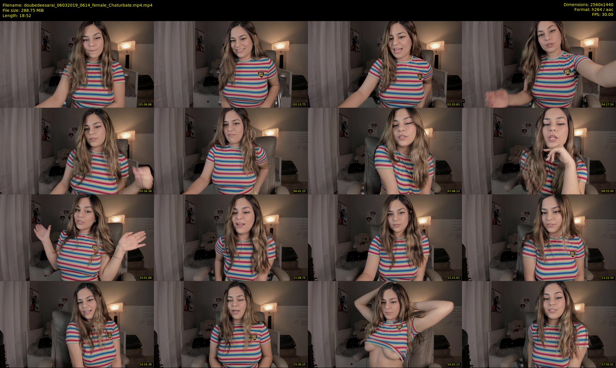 doubedeesarai — 19 minute Chaturbate female cam show recording, 1080p, Mar 6, 2019