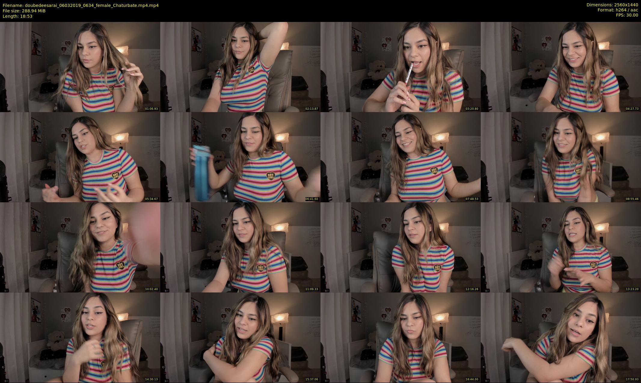 doubedeesarai — 19 minute Chaturbate female cam show recording, 1080p, Mar 6, 2019