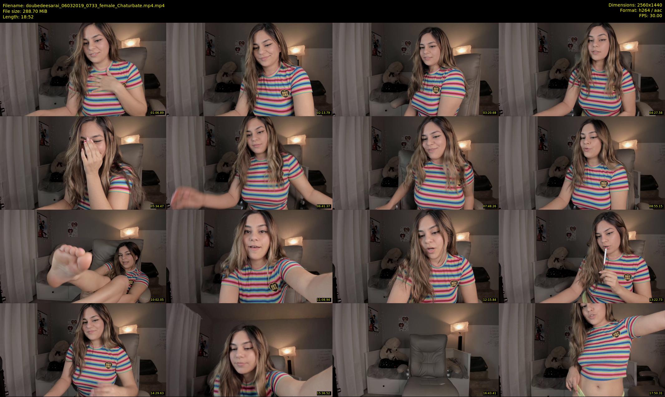 doubedeesarai — 19 minute Chaturbate female cam show recording, 1080p, Mar 6, 2019