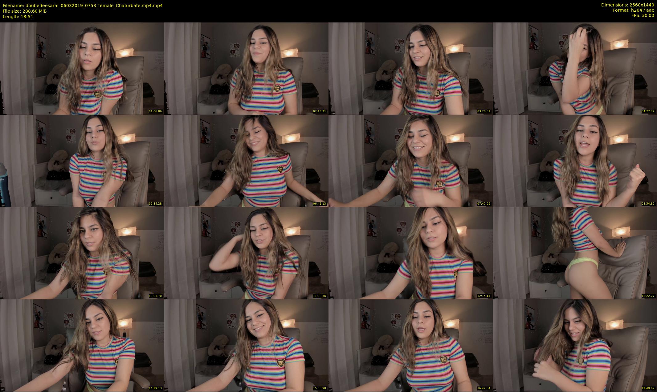 doubedeesarai — 19 minute Chaturbate female cam show recording, 1080p, Mar 6, 2019