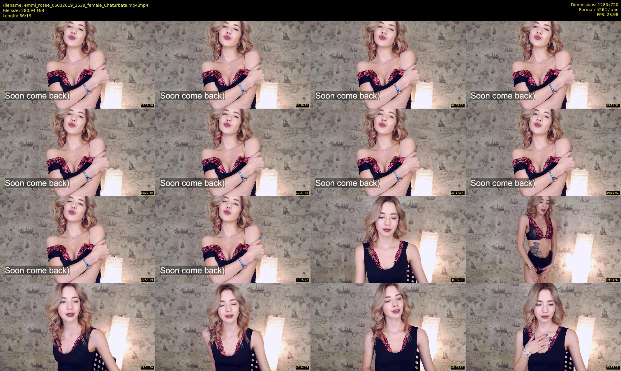 emmi_rosee — 57 minute Chaturbate female cam show recording, 720p, Mar 6, 2019
