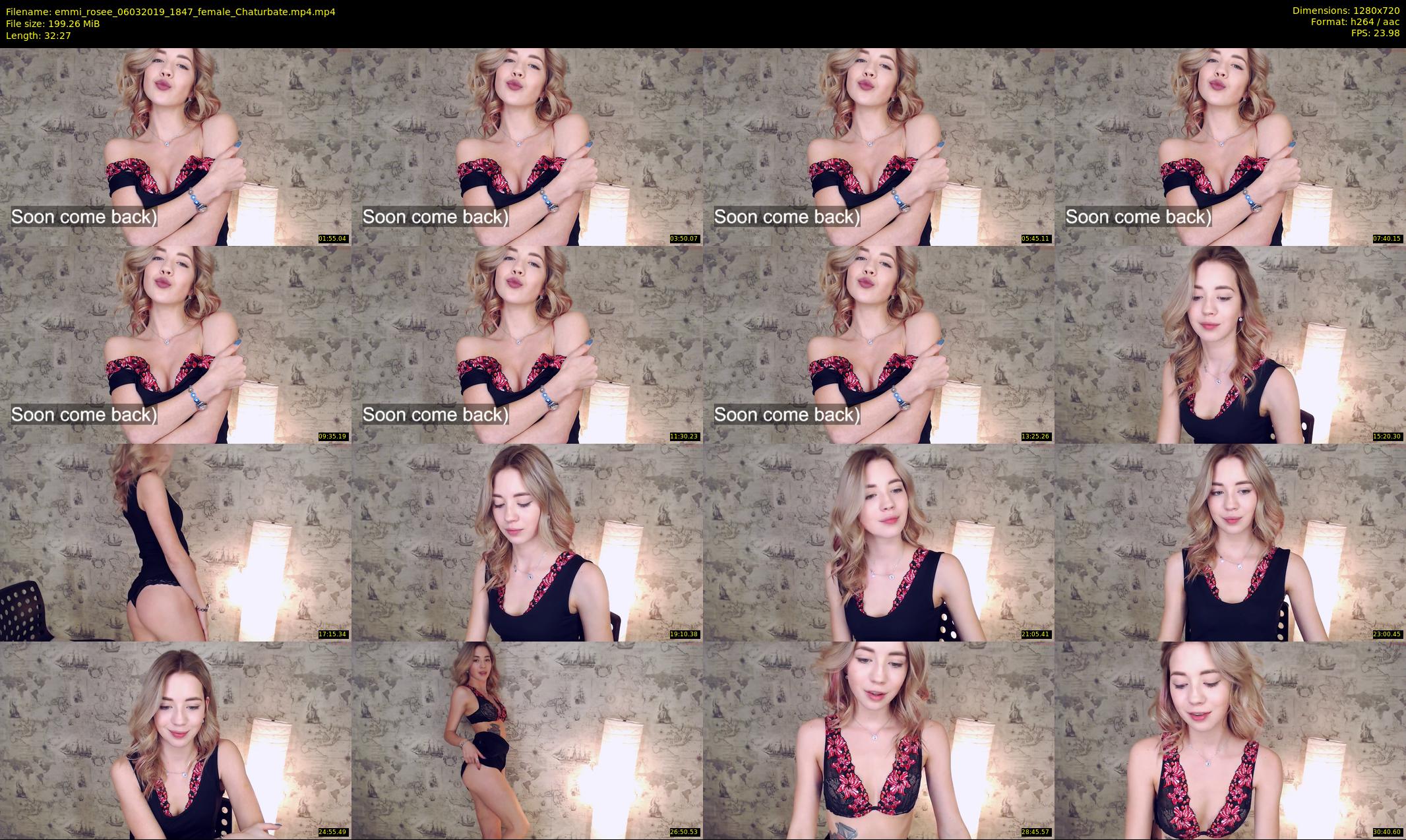 emmi_rosee — 33 minute Chaturbate female cam show recording, 720p, Mar 6, 2019