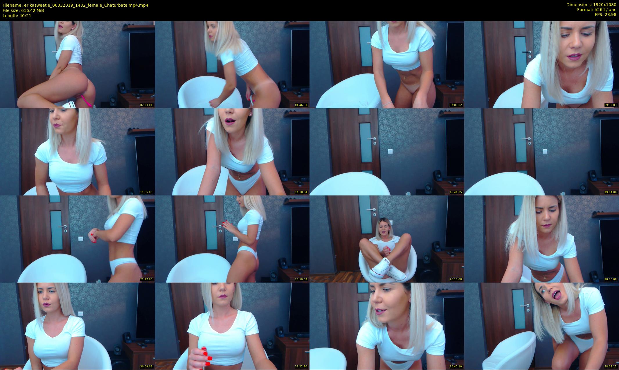 erikasweetie — 41 minute Chaturbate female cam show recording, 1080p, Mar 6, 2019