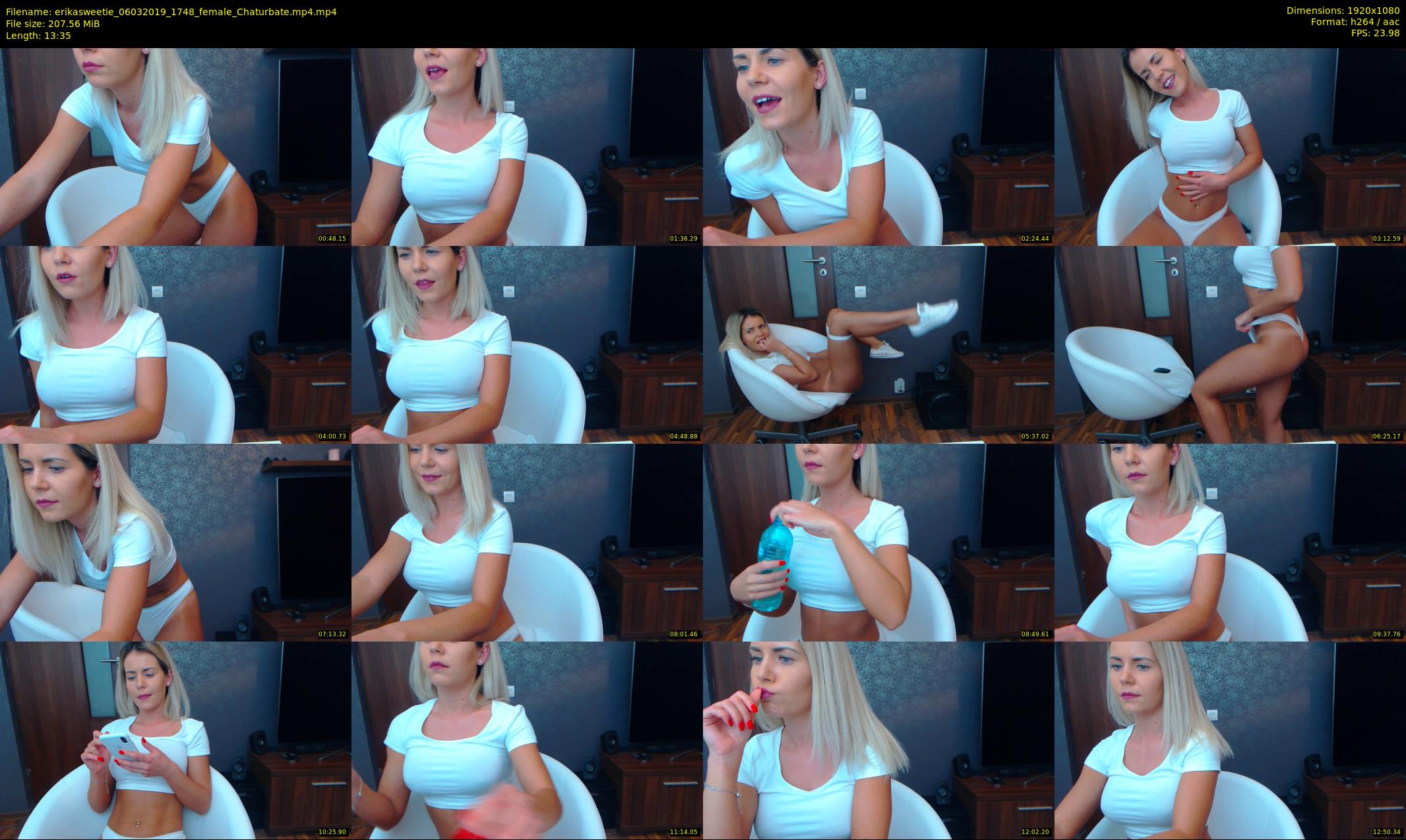 erikasweetie — 14 minute Chaturbate female cam show recording, 1080p, Mar 6, 2019