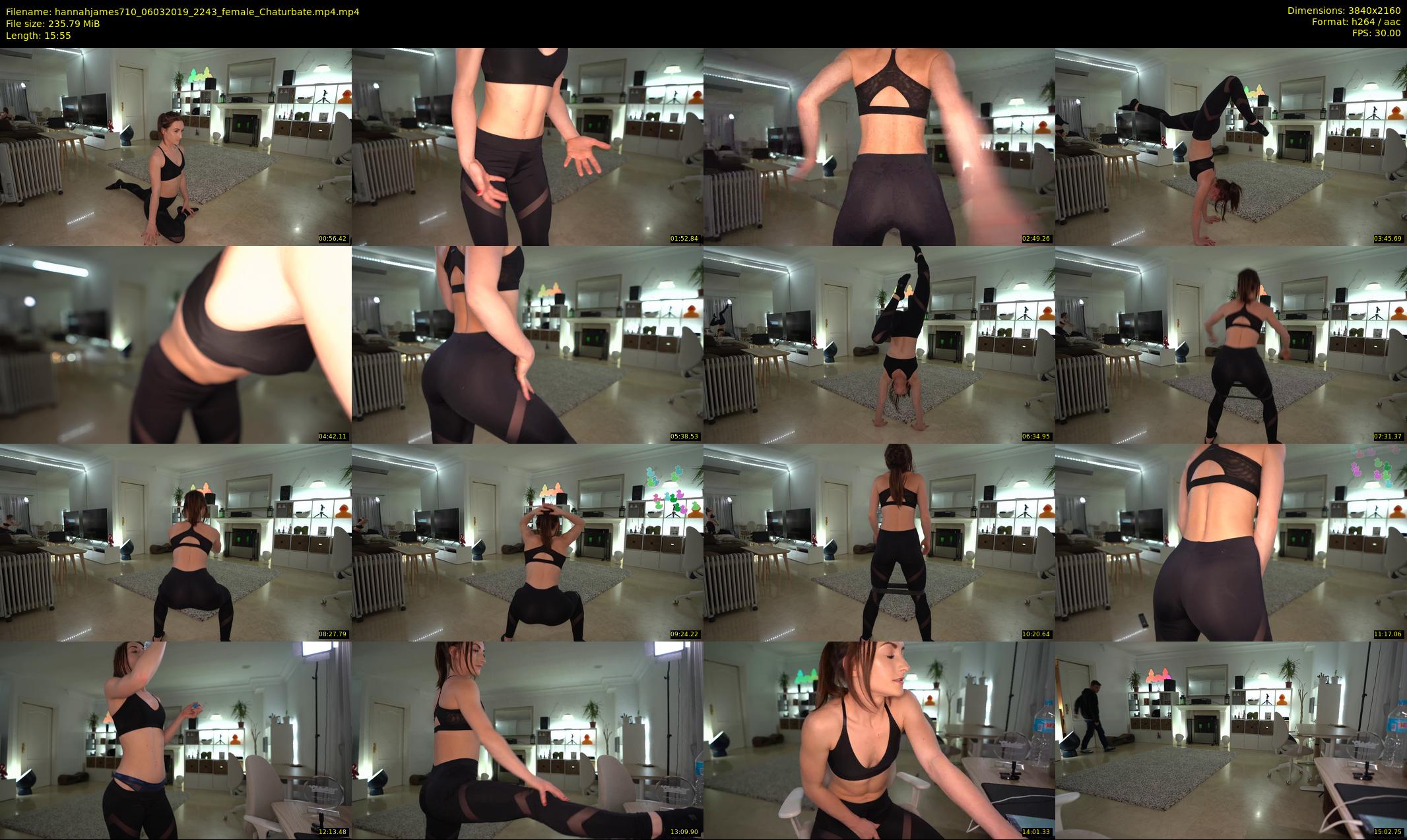 hannahjames710 — 16 minute Chaturbate female cam show recording, 4K, Mar 6, 2019
