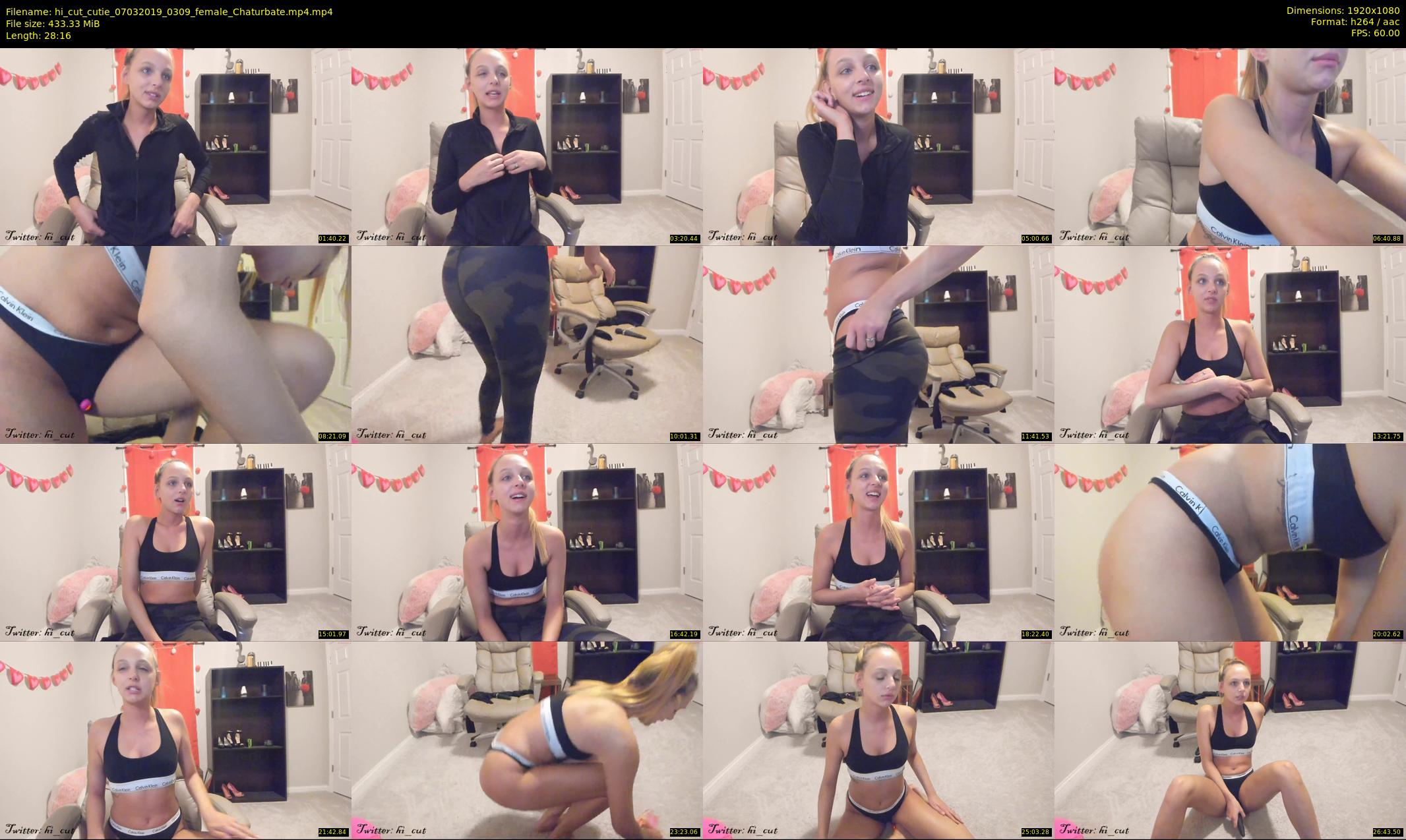 hi_cut_cutie — 29 minute Chaturbate female cam show recording, 1080p, Mar 7, 2019